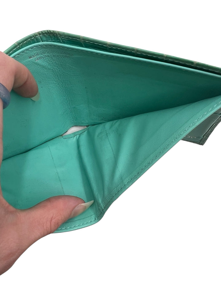 Authentic Tiffany & Co. Aqua Men's Alligator Leather Wallet - Luxury Gift for Men, Business & Travel Essentials