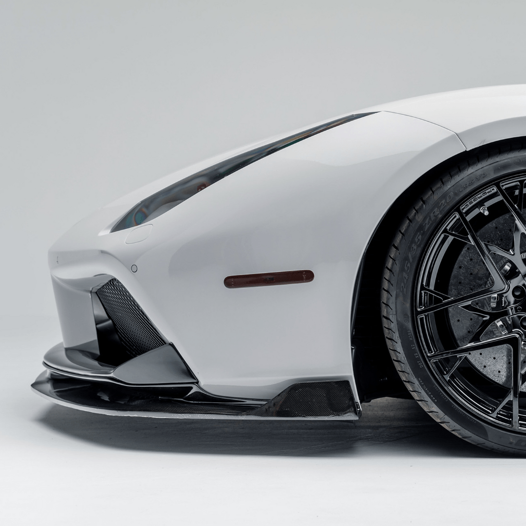 Ferrari 488 Diavolo Carbon Fiber Front Lip Spoiler - High Performance Aero Upgrade for Track & Street Racing