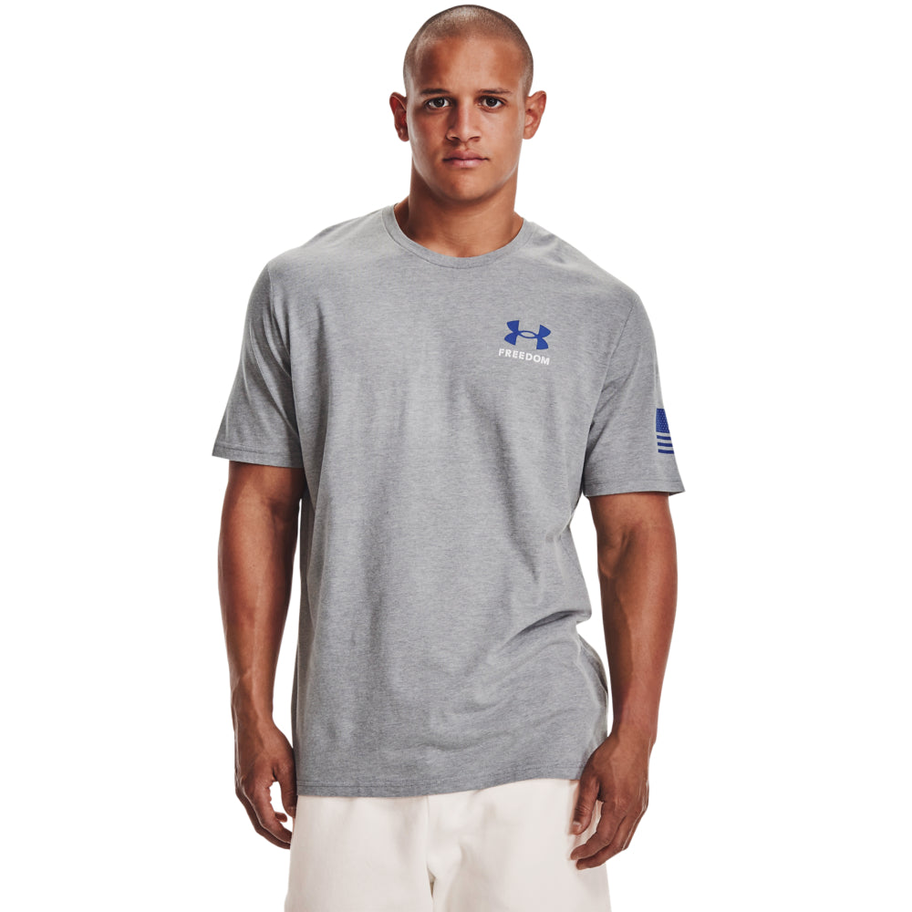Men's Under Armour Freedom Banner T-Shirt - Moisture-Wicking Athletic Tee for Gym, Running & Casual Wear | Breathable Comfort Fit Workout Shirt