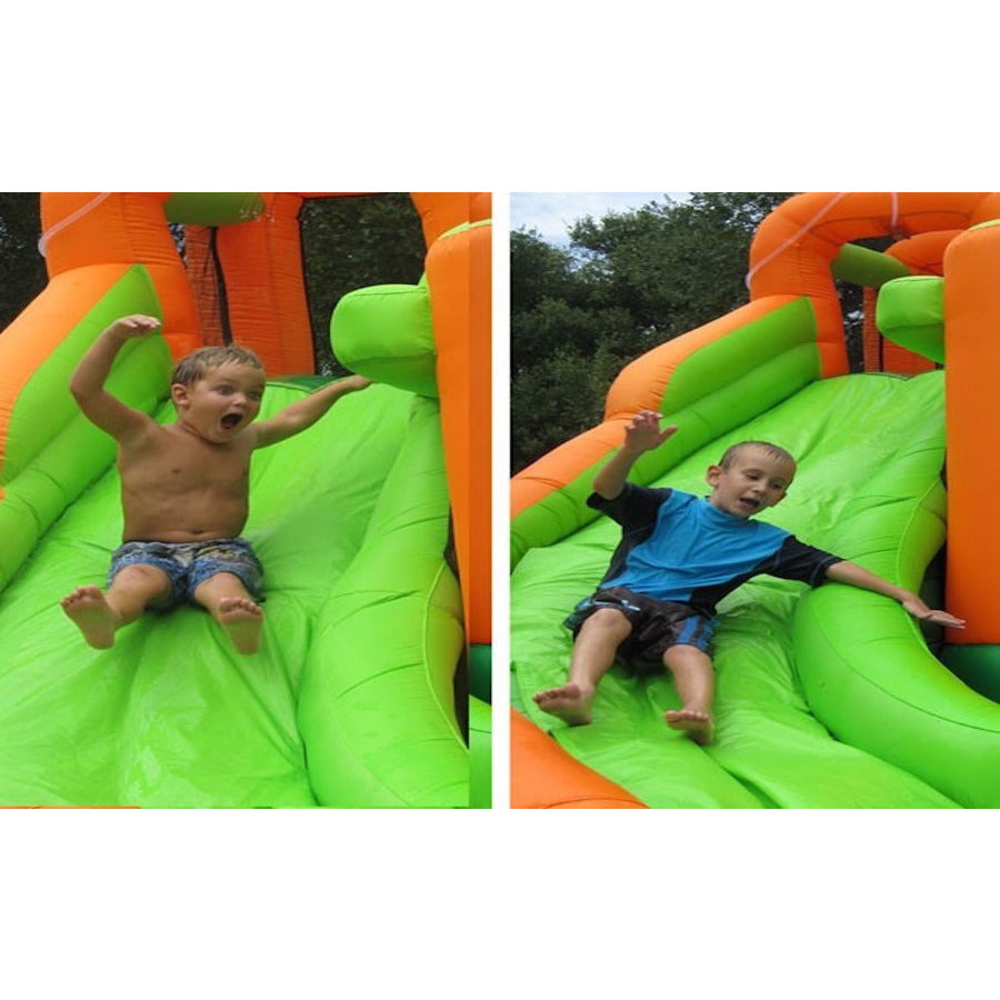 KidWise 11-in-1 Inflatable Bounce House with Water Slide - Outdoor Play Set for Kids Birthday Parties, Backyard Fun & Summer Water Activities