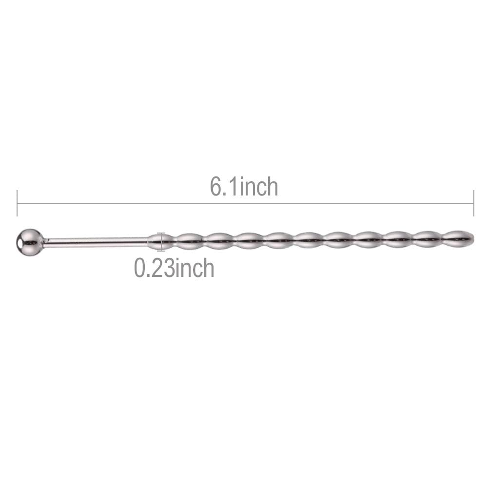 Premium FST Stainless Steel Urethral Sounds Dilators with Multi Beads - Medical Grade Penis Plug for Male Enhancement & Sensual Play - Perfect for BDSM, Adult Play & Medical Use