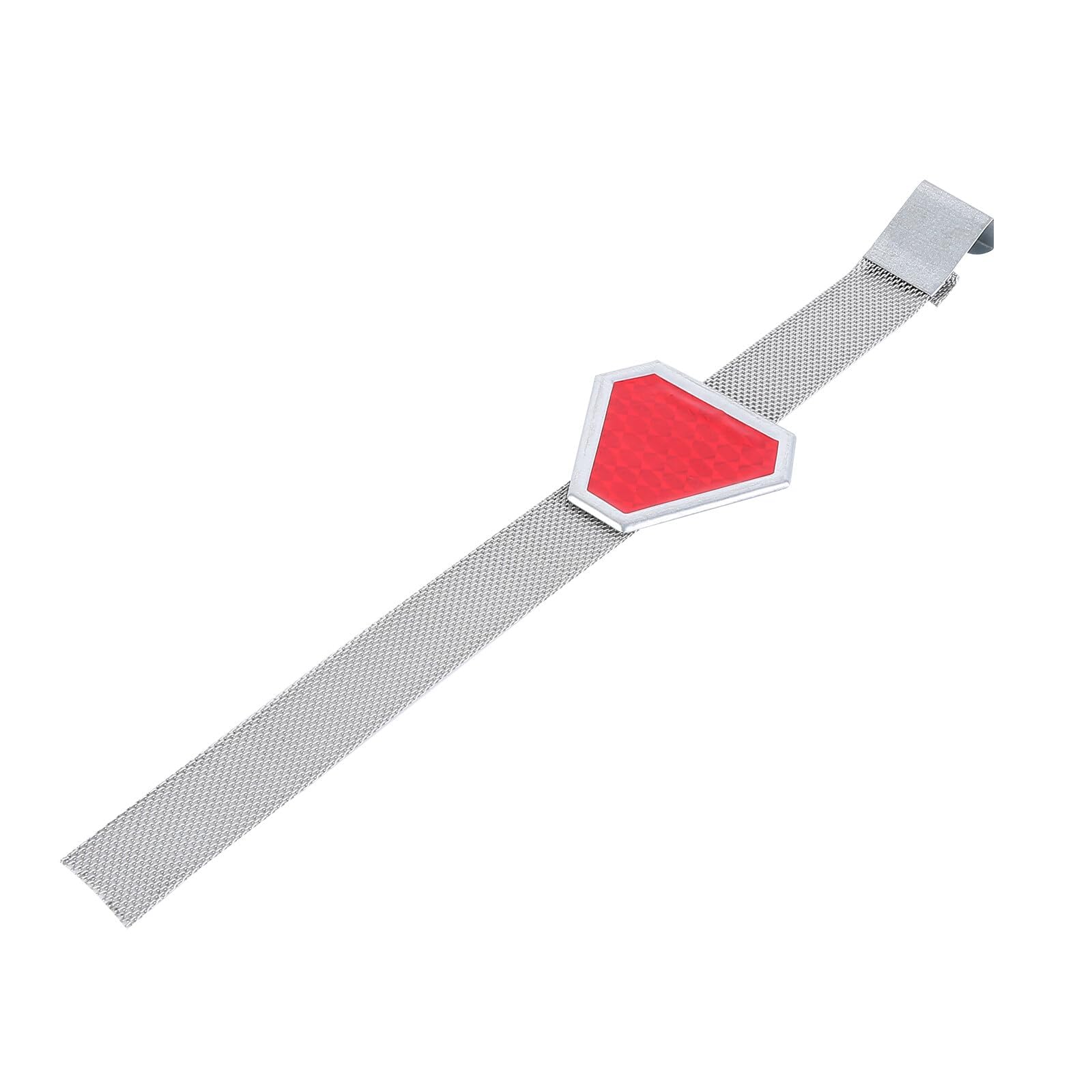 Red Universal Anti-Static Car Grounding Strap with Reflective Strip - Metal Vehicle Electrostatic Earth Belt for Cars, Trucks & SUVs - Prevent Static Shock & Improve Road Safety