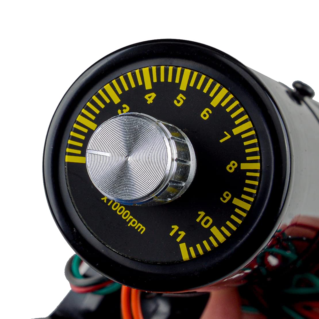 1000-11000 RPM Adjustable Red LED Tachometer Gauge with Shift Light - High Precision RPM Meter for Cars, Motorcycles, Boats & Racing Vehicles - Perfect for Performance Tuning, Drag Racing & Engine Diagnostics