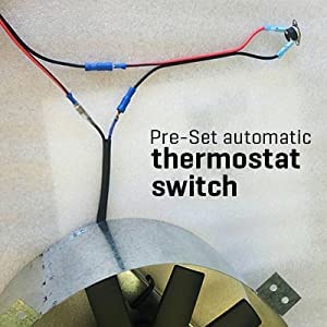 Amtrak Solar Attic Fan with Thermostat - Energy Efficient Roof Ventilation for Home Cooling & Moisture Control - Perfect for Hot Climates and Attic Ventilation Needs