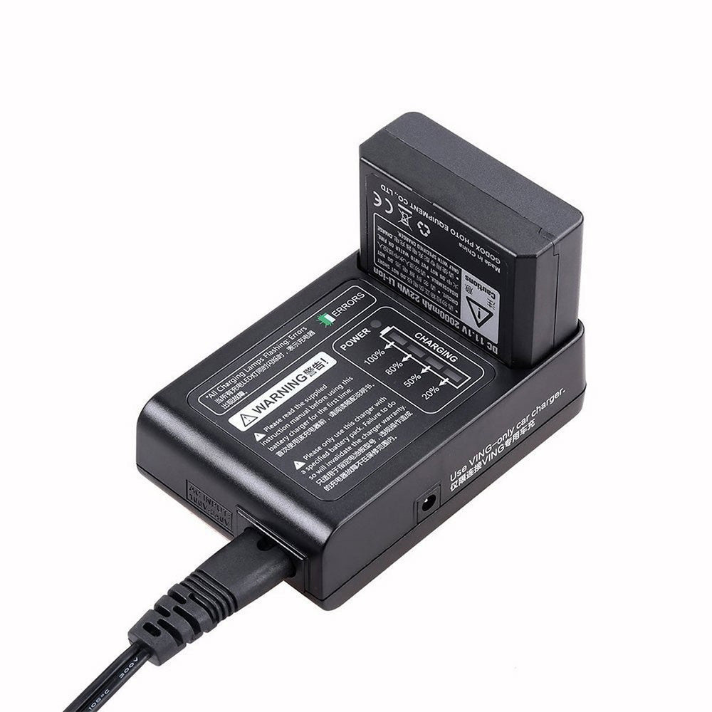Godox VC 18 Fast Charger for VB 18 Lithium-Ion Battery - Professional Photography & Video Lighting Power Solution
