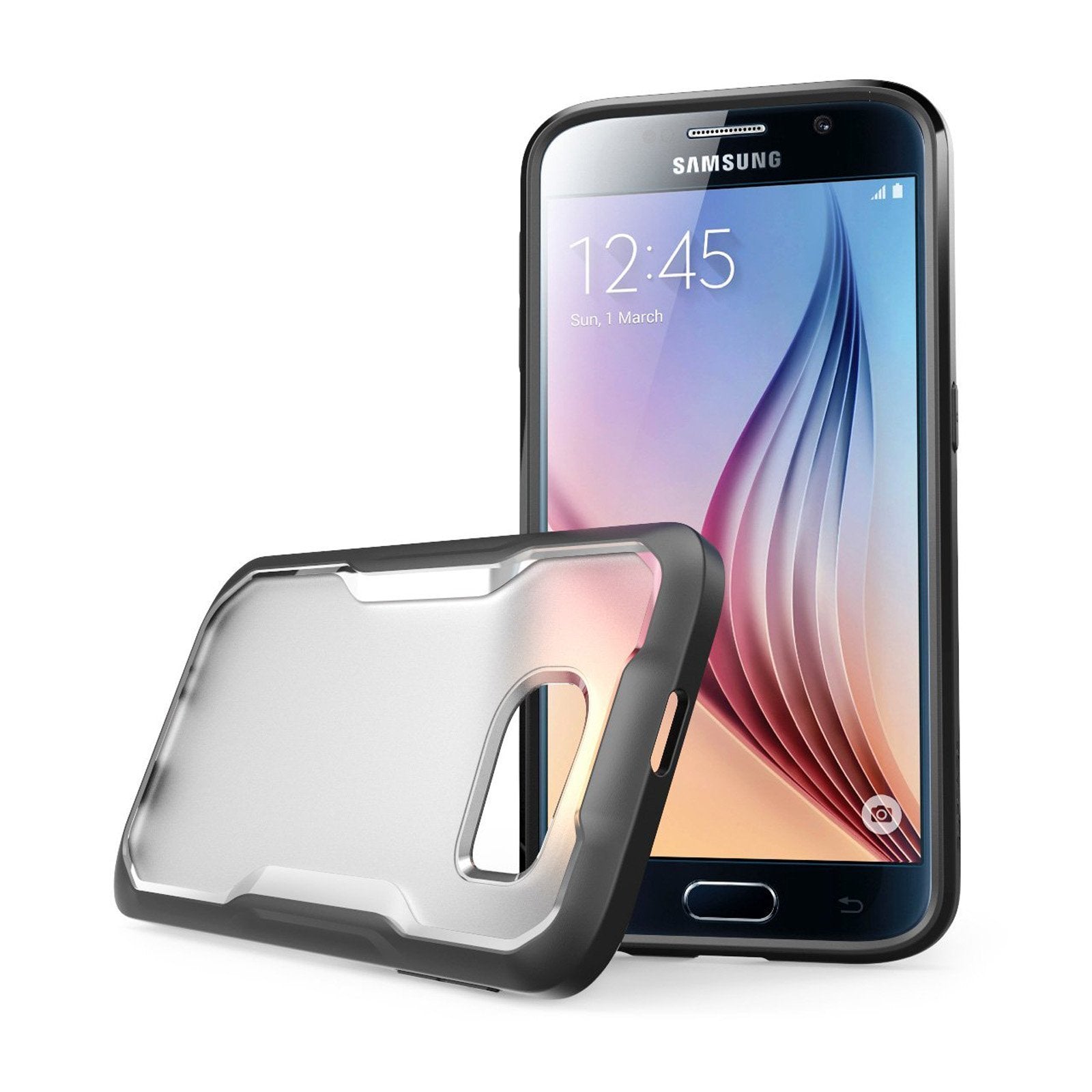 Samsung Galaxy S6 Case - Unicorn Beetle Hybrid Protective Bumper Cover (Frost Clear) | Shockproof & Scratch Resistant | Perfect for Outdoor Activities & Daily Use