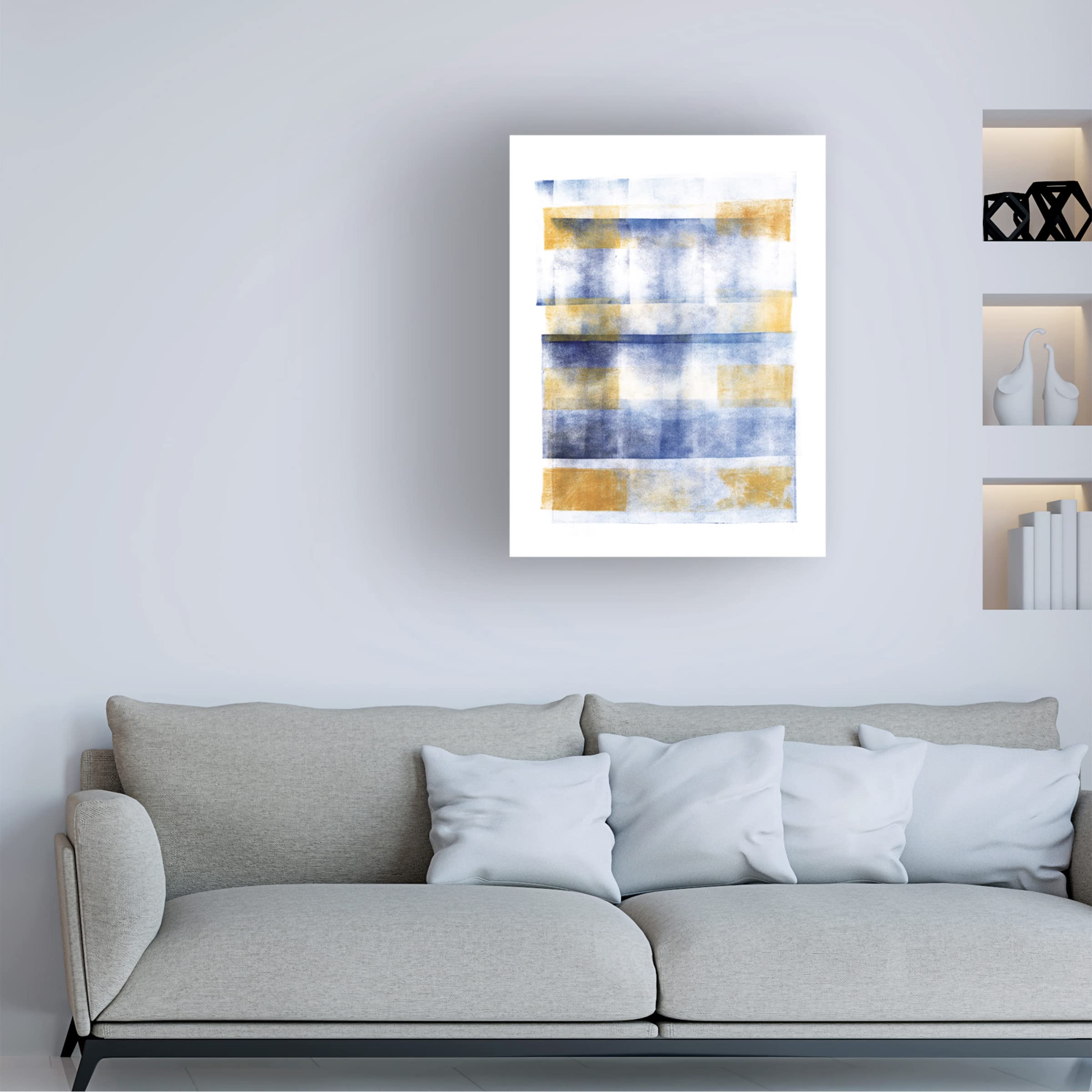 Boho Reef VI Canvas Wall Art by Wild Apple Portfolio - Modern Bohemian Beach Decor for Living Room, Bedroom & Office
