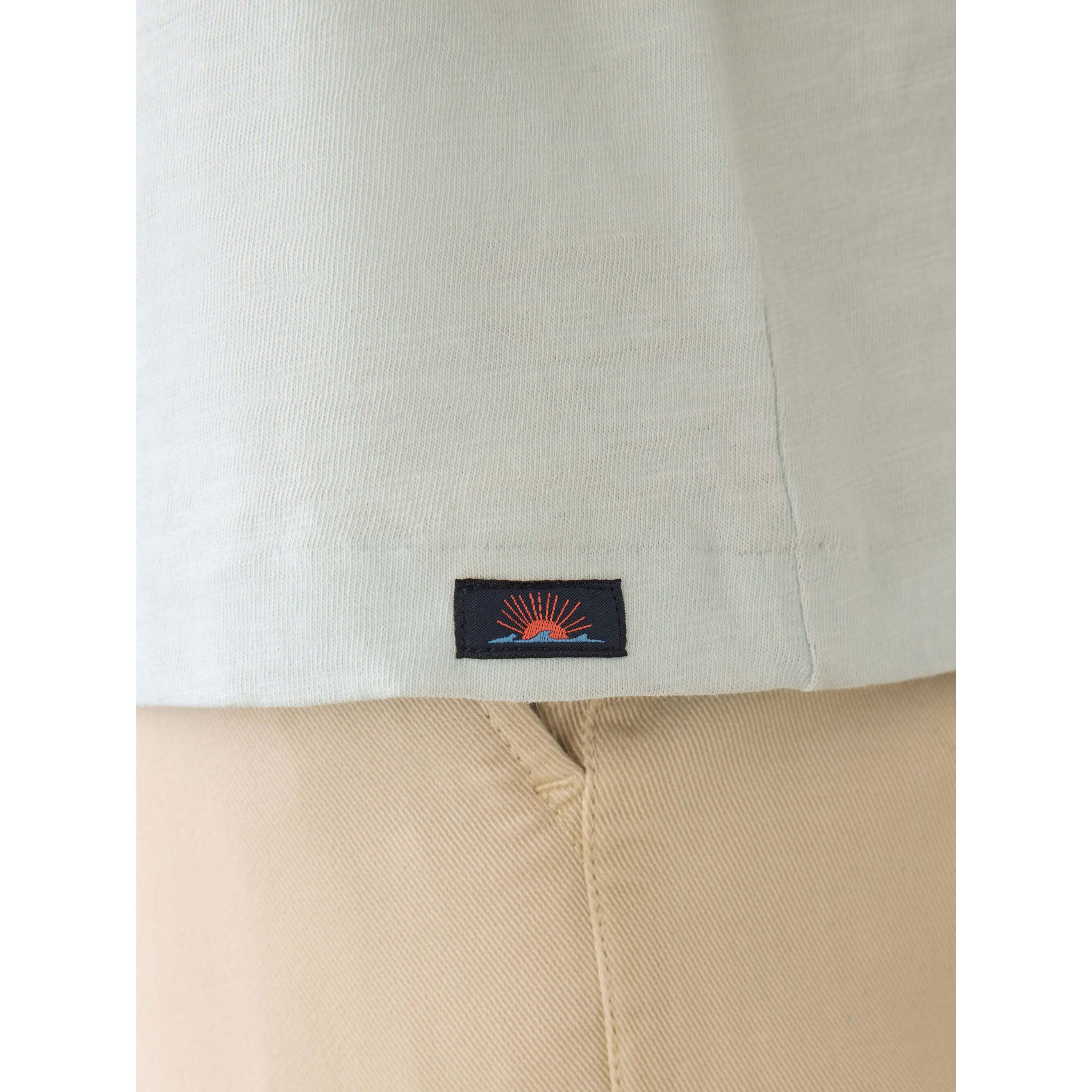 Faherty Sunwashed Pocket T-Shirt for Men - Soft Sky Blue Cotton Casual Tee - Perfect for Beach, Weekend Outings & Summer Travel