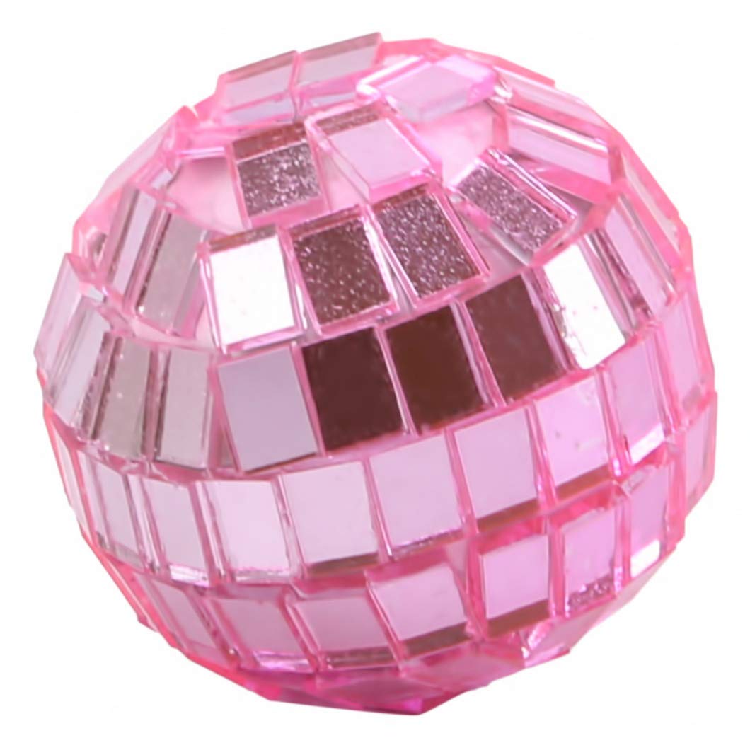 3cm Pink Disco Mirror Ball - Glass Glitter Ball Decor for Wedding, Stage, Party & Christmas - Perfect for Dance Floors, Ceiling Decor, and Themed Events