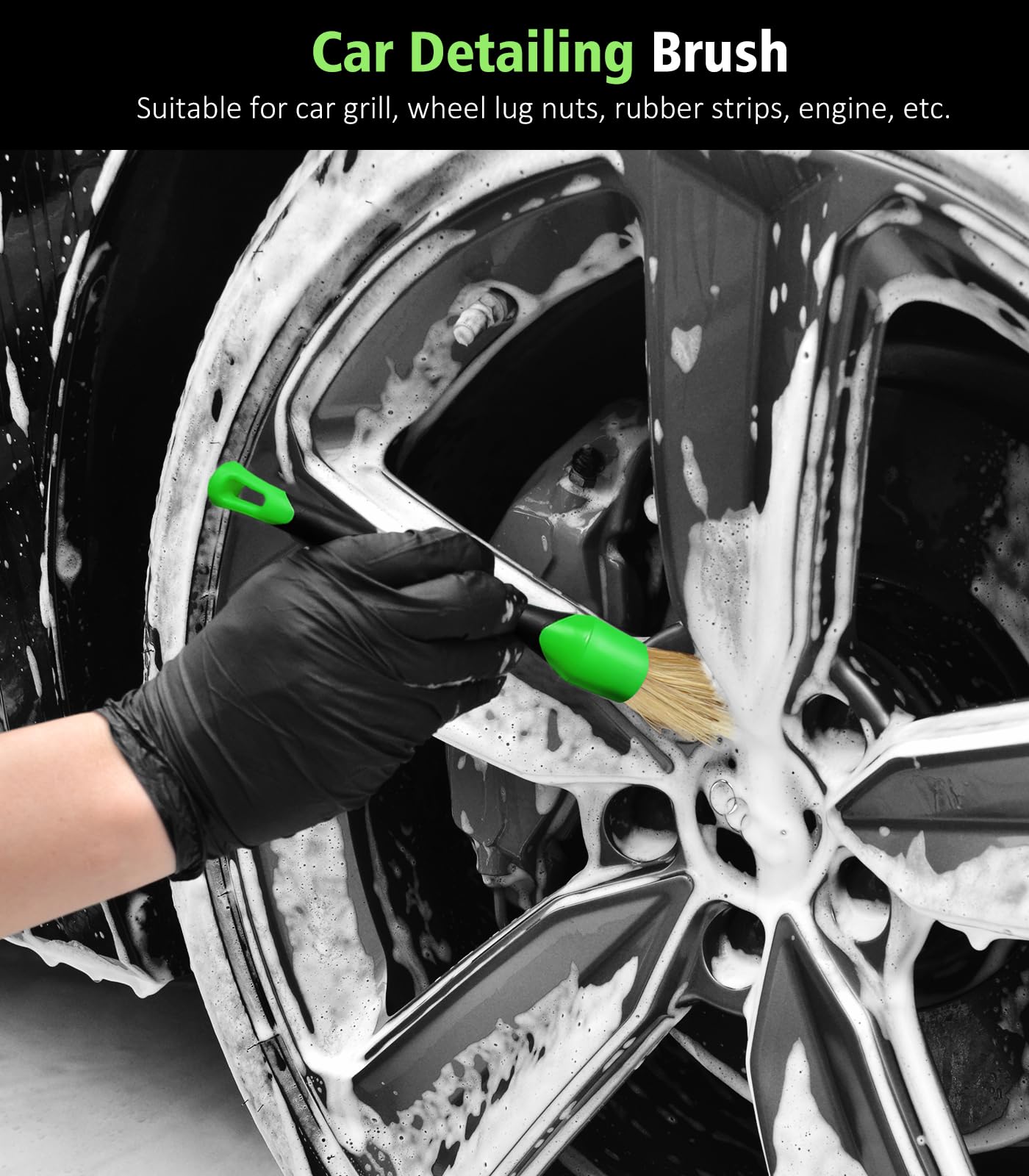 3PCS Wheel Cleaning Brush Kit - 16