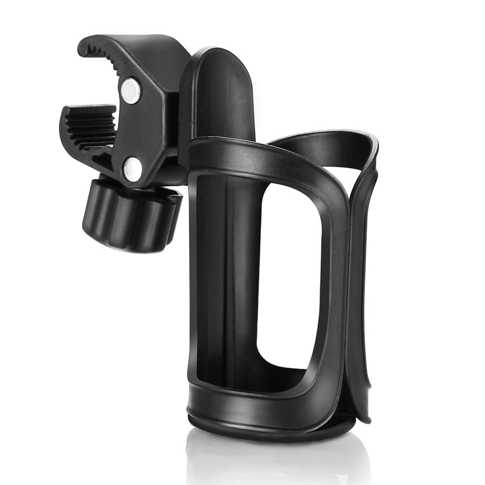 **Accmor Universal Cup Holder for Walkers, Wheelchairs & Rollators - Black Drink Holder Accessory for Mobility Scooters & Rollator Walkers - Perfect for Outdoor Activities, Travel & Daily Use**
