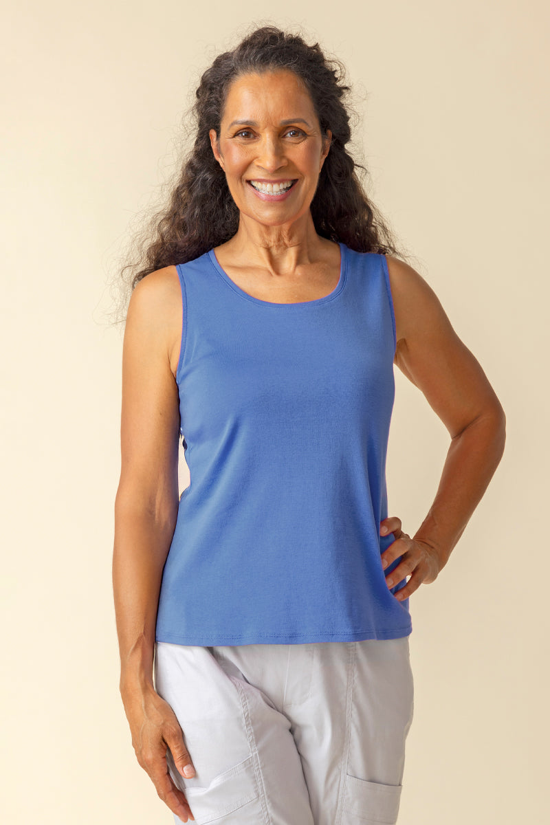 Habitat Cozy Rib Solid Layering Tank Top for Women - Soft Stretch Cotton Camisole - Perfect for Layering, Casual Wear & Everyday Comfort