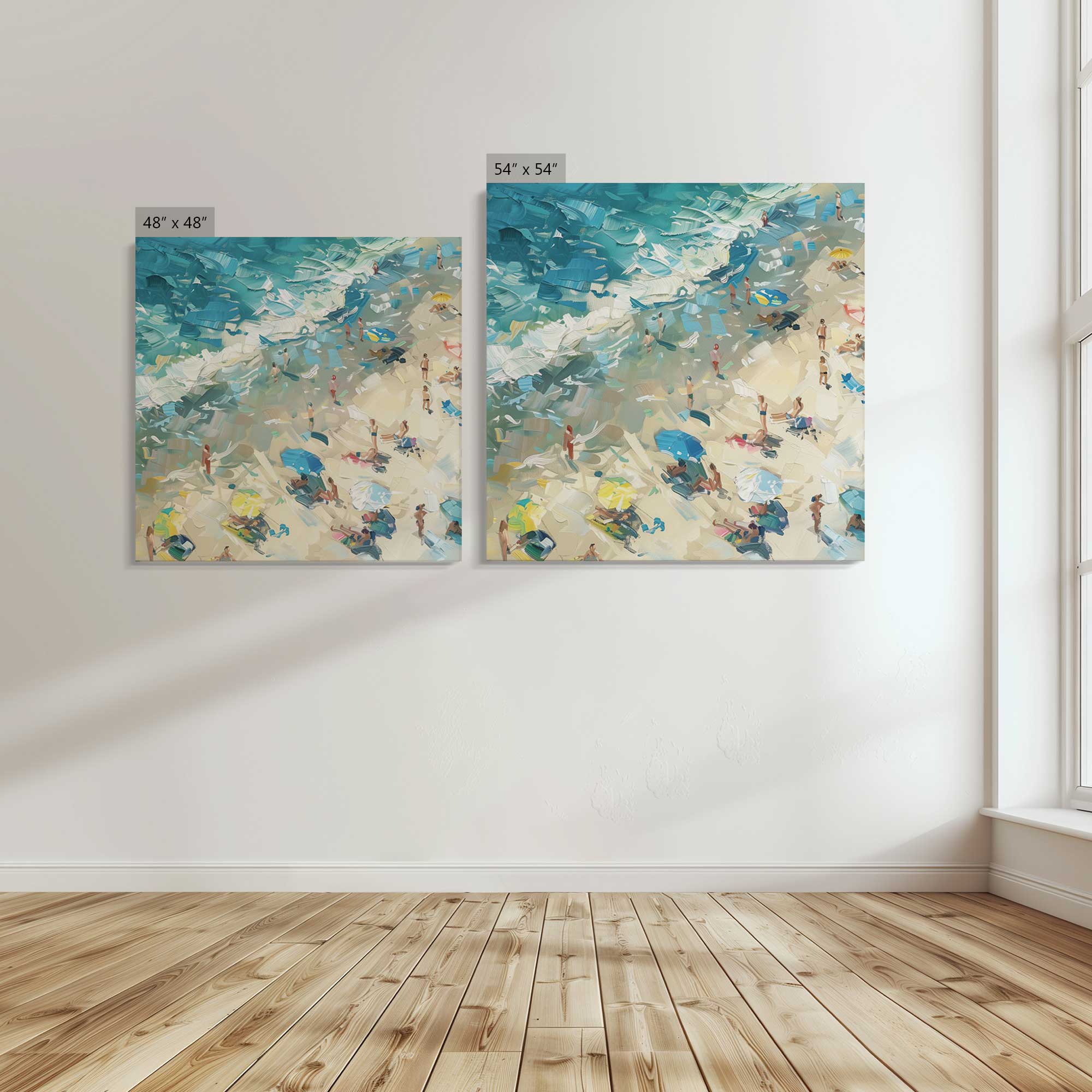 Coastal Harmony Large Canvas Print - Stunning Beach Wall Art for Living Room, Bedroom & Office Decor