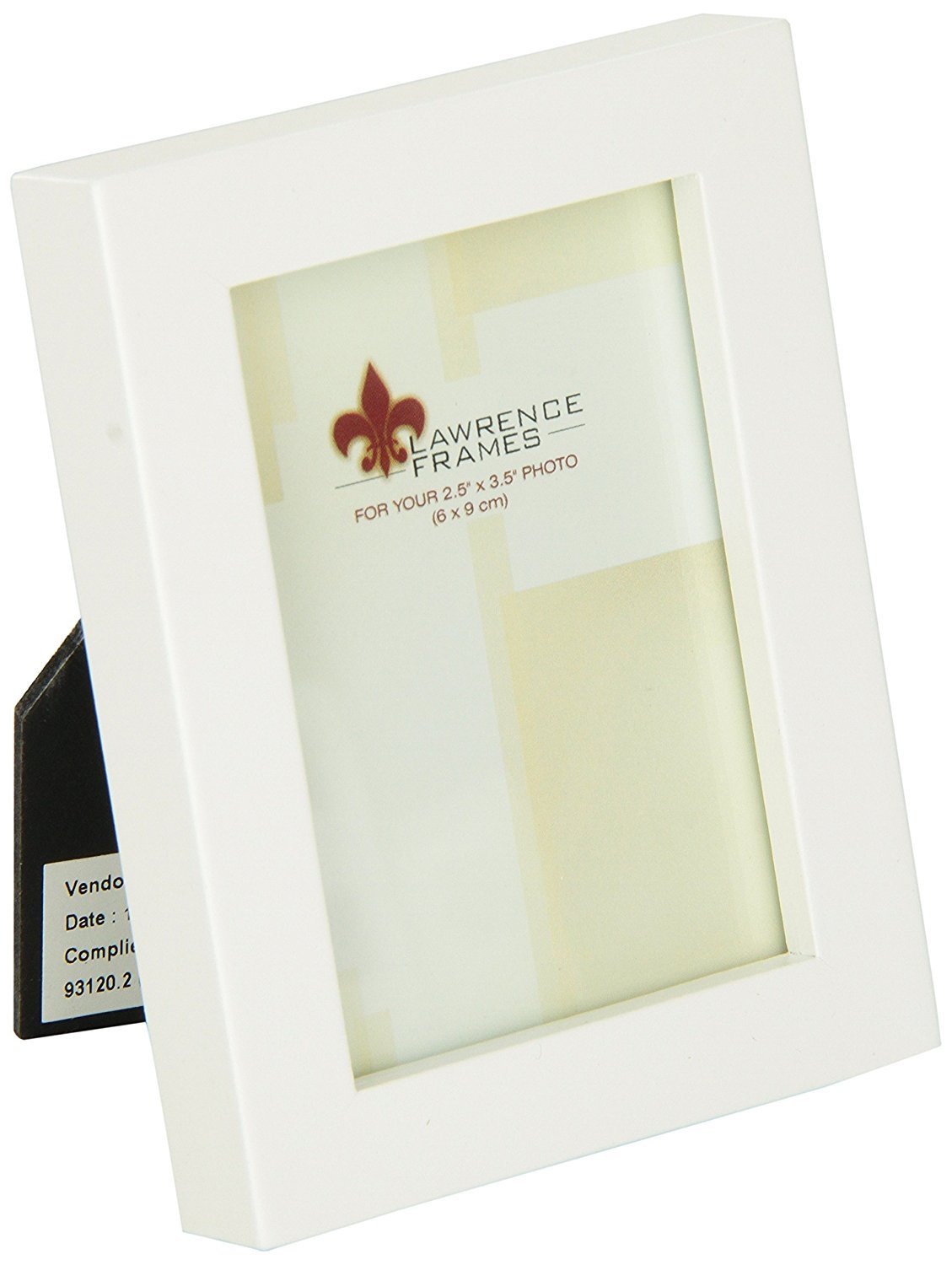 Lawrence Frames White Wood Picture Frame 2x3 Inch - Gallery Collection for 2.5x3.5 Photos - Perfect for Wall Decor, Tabletop Displays & Gift Giving