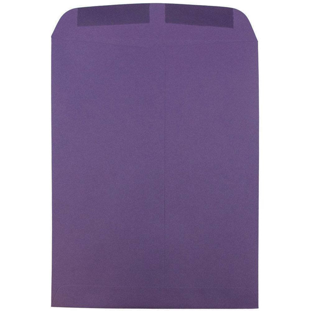 JAM PAPER 9 x 12 Open End Catalog Premium Envelopes - Dark Purple - 100/Pack - Perfect for Business Mailings, Brochures, and Marketing Materials