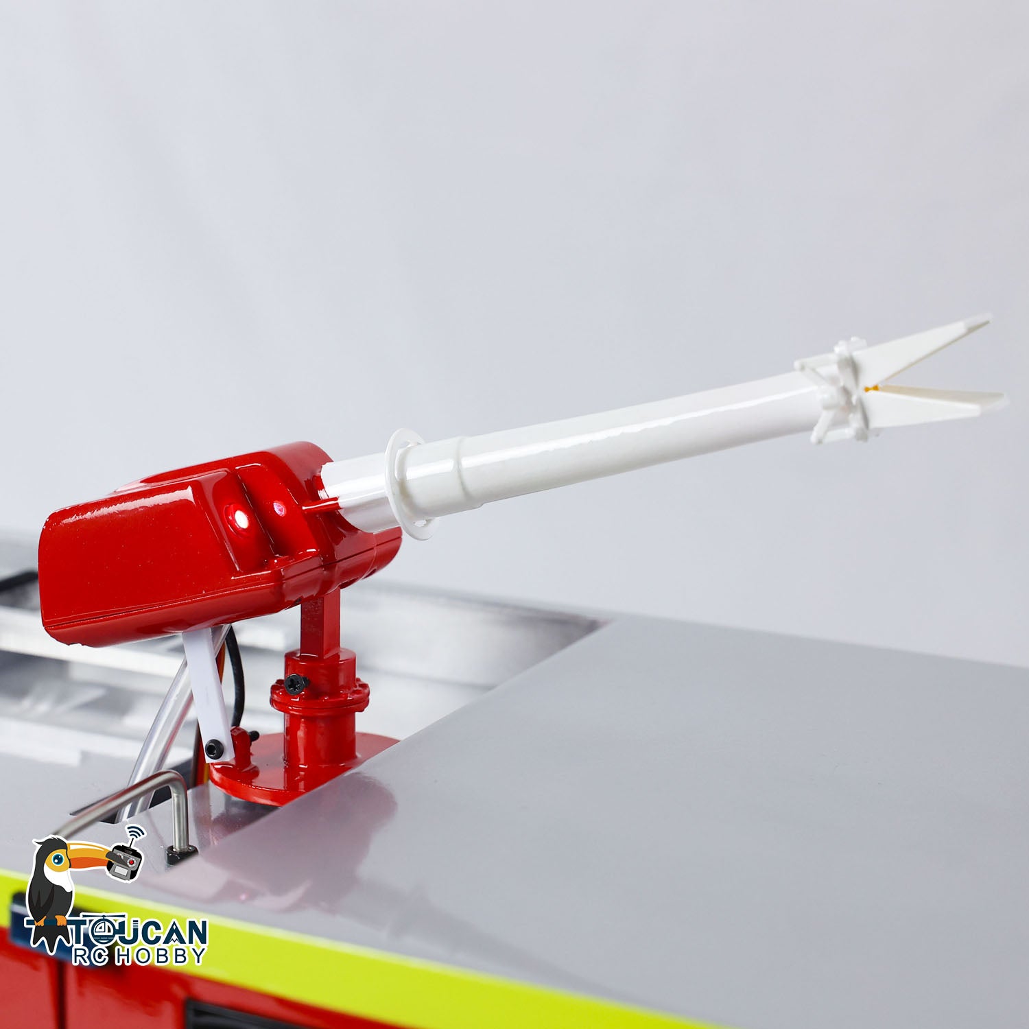 1/14 Scale 8x4 FMX PS0003 RC Fire Fighting Truck - Remote Control Extinguisher Vehicle with Lights & Sounds - Ready to Run Hobby Model - Perfect for Firefighter Training Simulation & Kids Role Play
