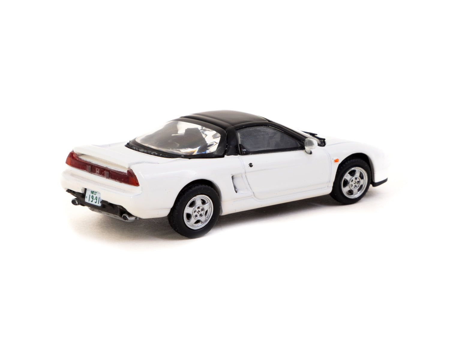 J Collection X Tarmac Works 1/64 Scale Honda NSX (NA1) Diecast Model Car - White Limited Edition - Perfect for Collectors, Display, and Racing Scenes
