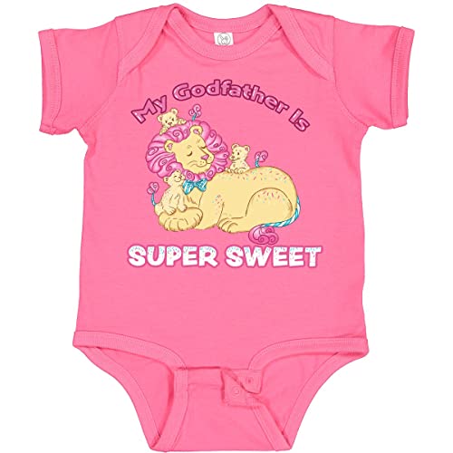 My Godfather Is Super Sweet Cotton Candy Lions Baby Bodysuit - Soft & Cute Infant Onesie for Boys & Girls - Perfect for Birthdays, Family Photos & Special Occasions