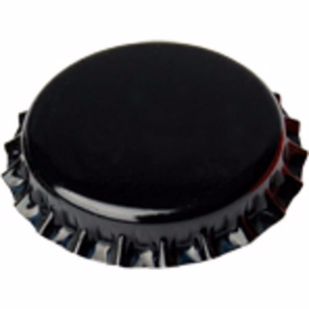 26mm Black Crown Caps for Bottles - Pack of 100 | Home Brewing, Beer Making & Bottling Supplies for DIY Craft Beer Enthusiasts