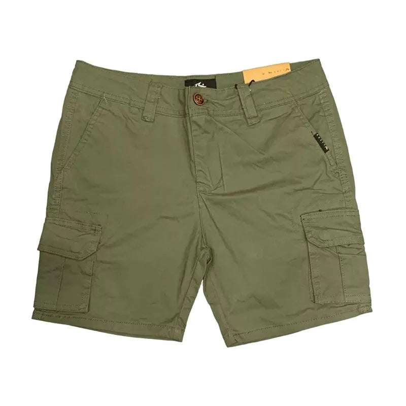 Bermuda Rusty Z Charge Ws Cargo Kids Green Military Shorts - Perfect for Outdoor Adventures, Camping & Casual Wear
