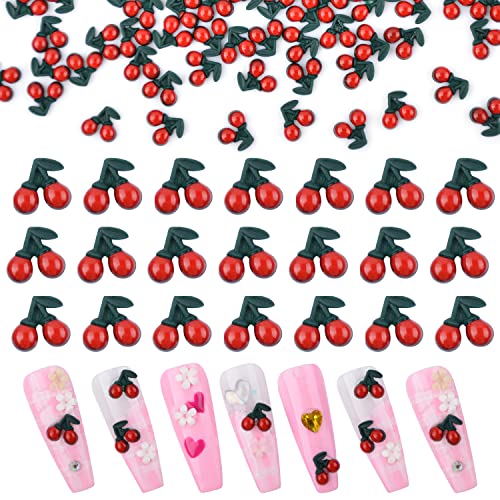 Cherry Nail Charms/100Pcs