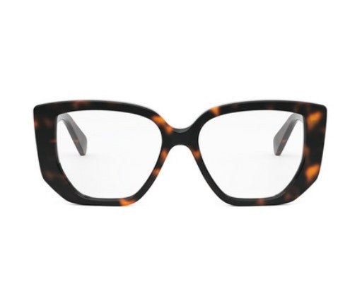 Celine TRIOMPHE CL50146I 052 Shiny Dark Havana Butterfly Women's Eyeglasses - Fashionable Designer Glasses for Women, UV Protection, Lightweight Frame - Perfect for Work, Reading & Everyday Wear