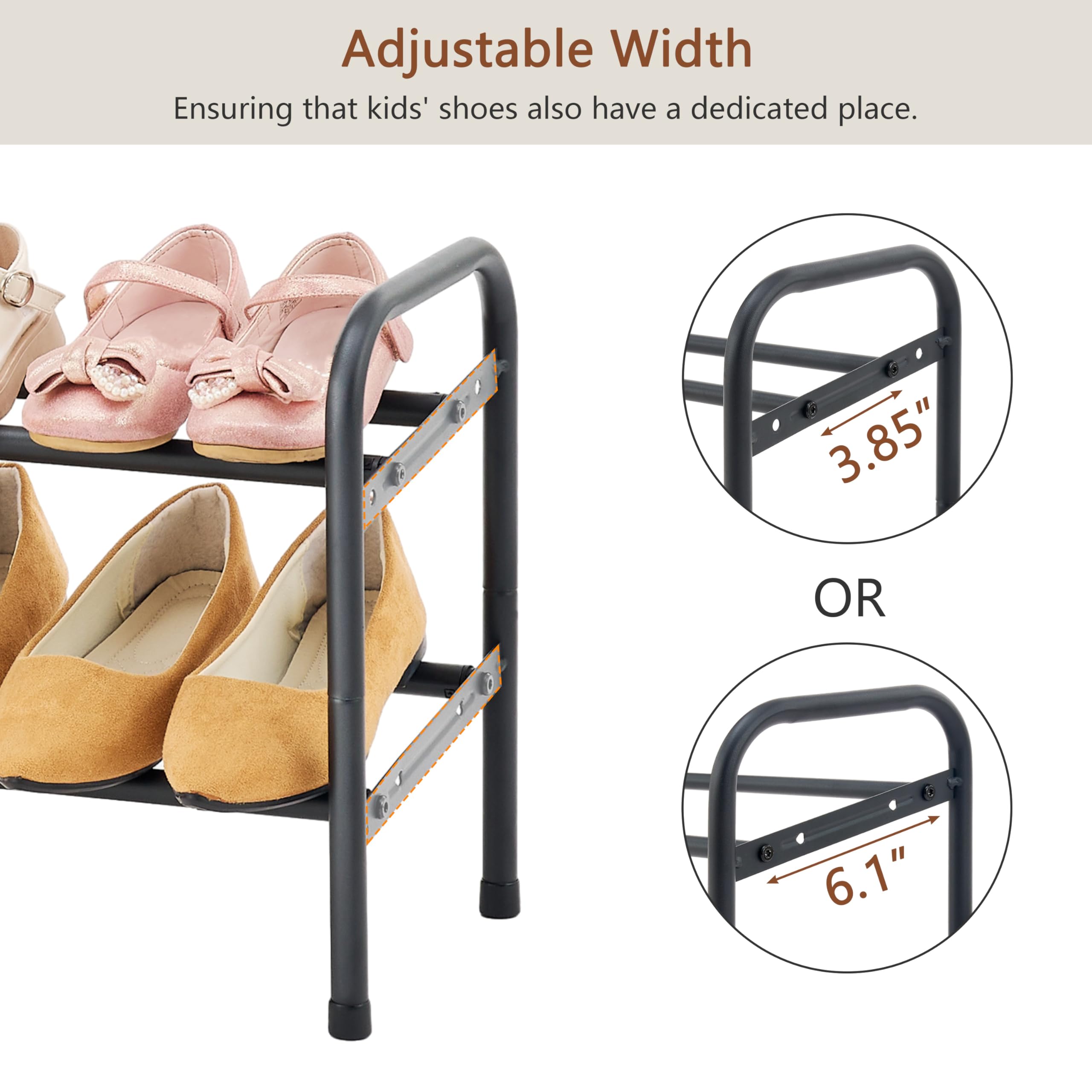 2-Tier Expandable Shoe Rack Organizer - 41.53