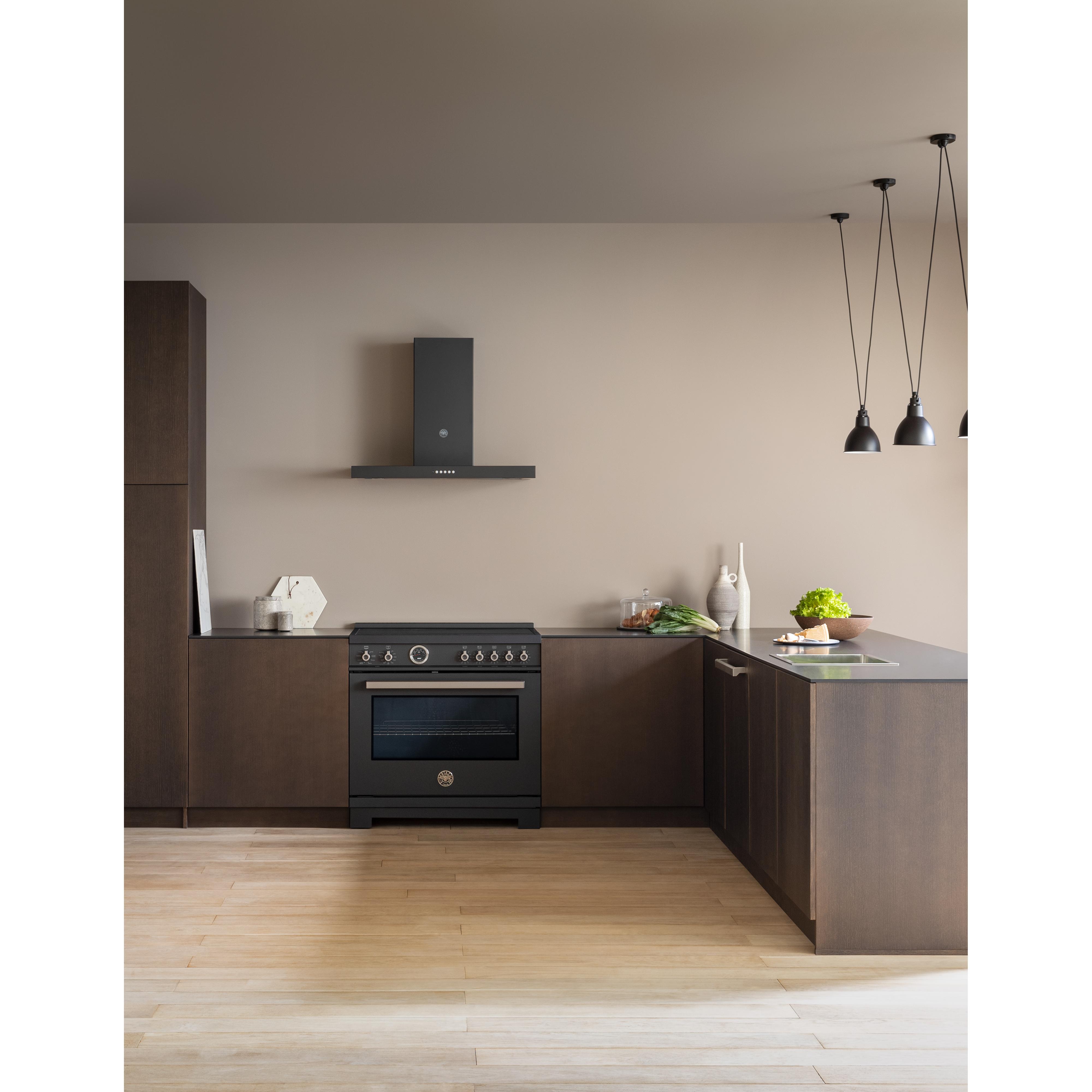 Bertazzoni PRO365ICFEPCAT 36-Inch Freestanding Induction Range - Professional Series, Stainless Steel, Electric Cooktop for Modern Kitchens - Perfect for Home Chefs & Gourmet Cooking