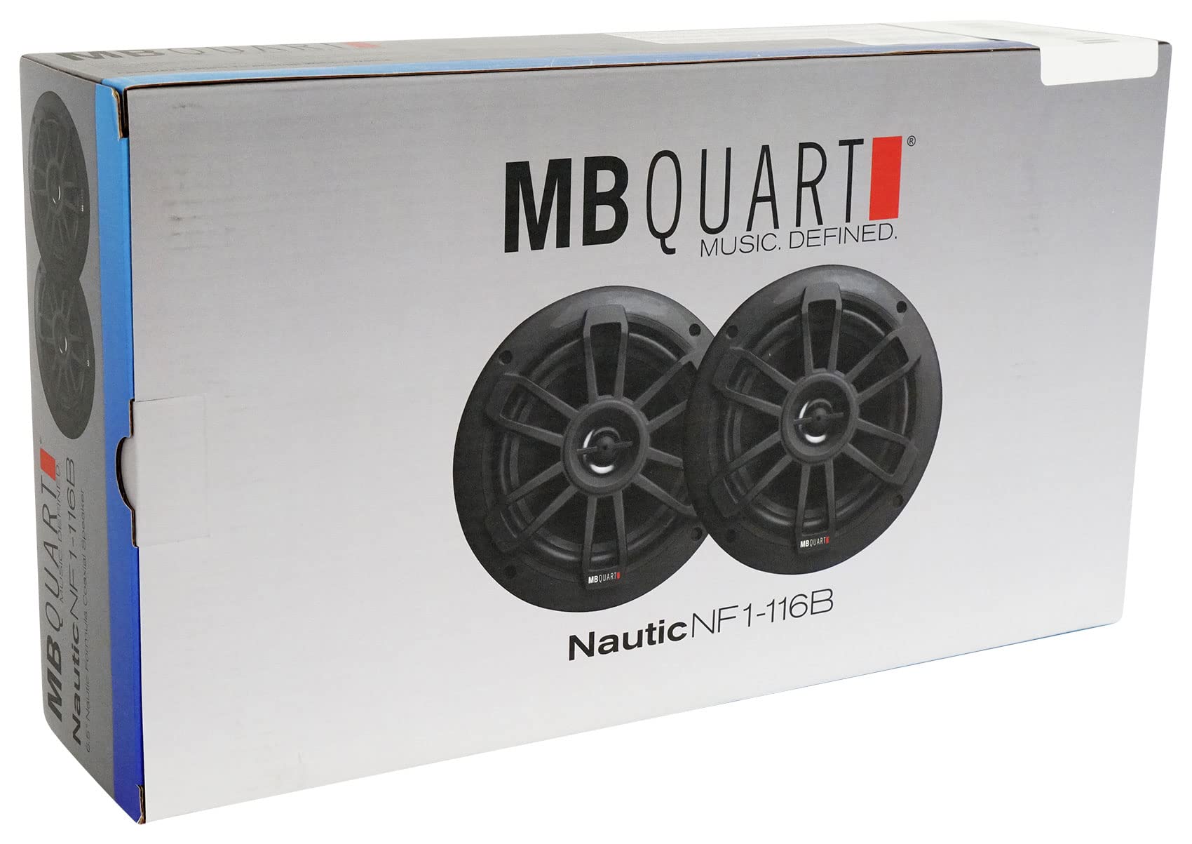 MB Quart GMR-LCD Marine Bluetooth Receiver with AM/FM Radio & (4) NF1-116B 6.5