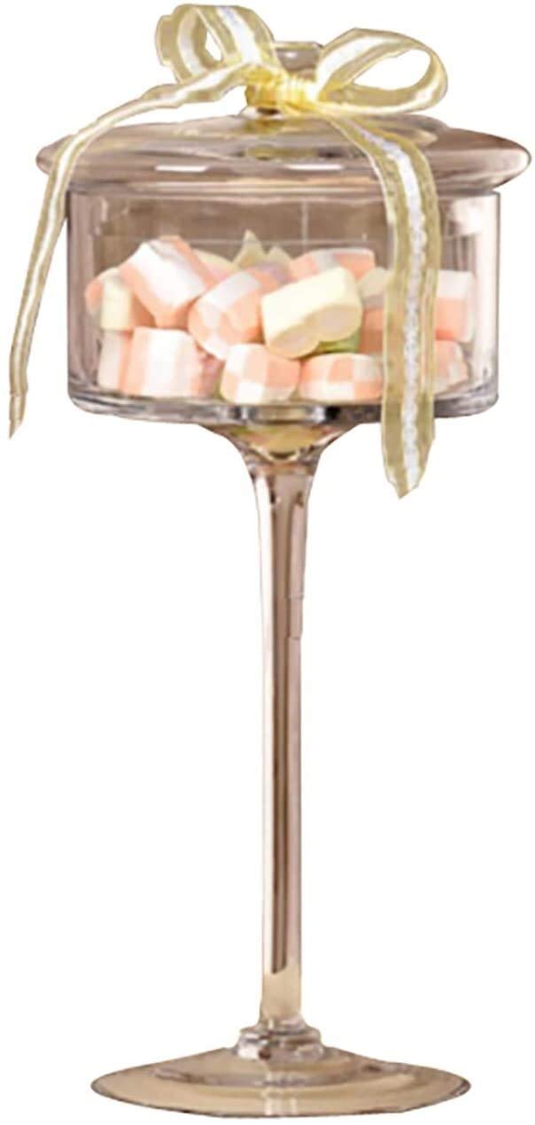 **3-Piece Clear Glass Cake Stand with High Base & Dust Cover - Transparent Dessert Tray for Wedding, Party, Tea Time - Candy Jar & Dried Fruit Storage - Elegant Table Decoration**