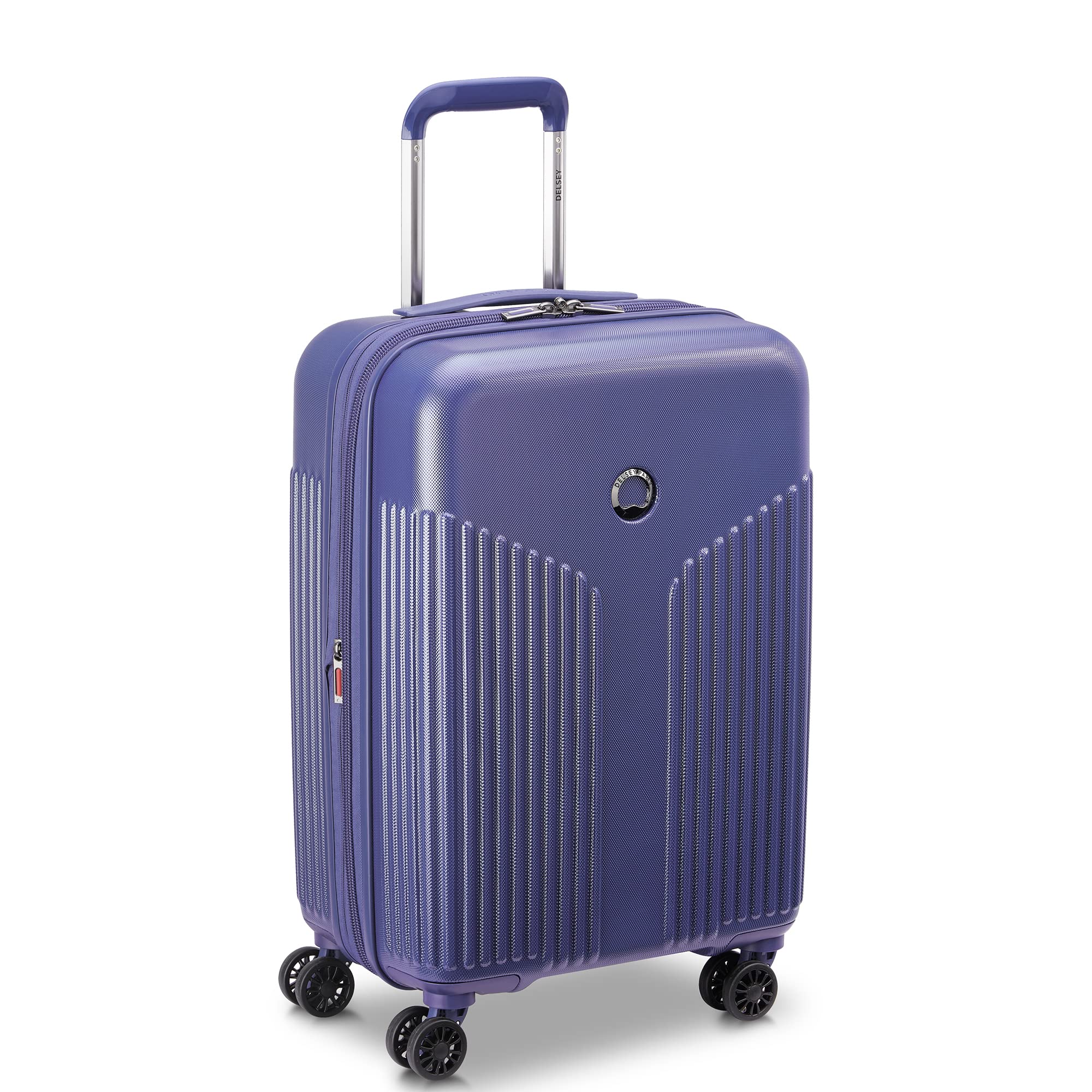 Delsey Paris Comete 3.0 Expandable Hardside Luggage Set with 360° Spinner Wheels - 3-Piece (20/24/28 Inch) Lavender Suitcase for Travel, Business Trips & Family Vacations