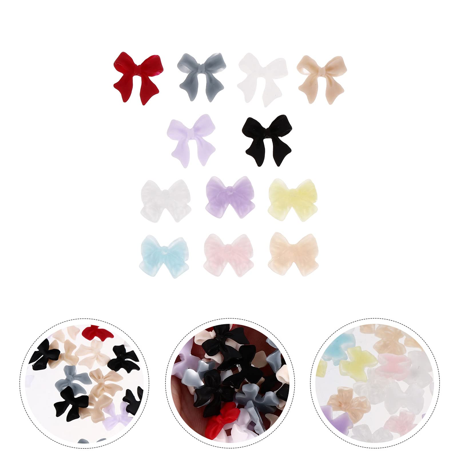 2 Pack DIY Nail Art Charms - Fake Nail Ornaments, Bowknot Embellishments & Manicure Accessories for Nail Decoration - Perfect for Home Manicures, Salon Nail Art & Party Nail Designs