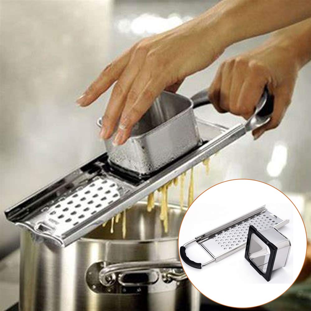 Premium Stainless Steel Spaetzle Maker - German Noodle & Dumpling Press with Ergonomic Handle | Dishwasher Safe | Perfect for Homemade Pasta, European Cuisine & Comfort Food Cooking