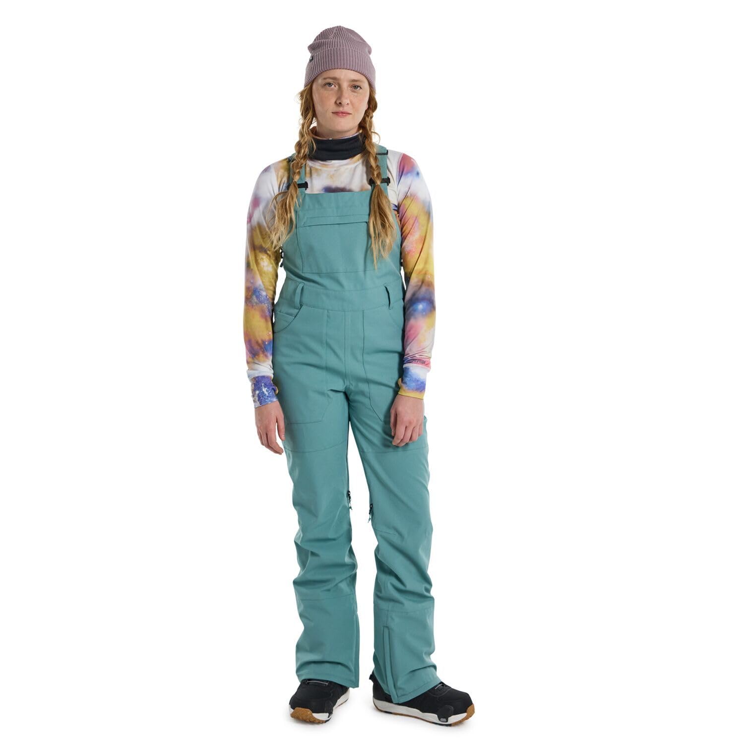 Burton Women's Avalon 2L Stretch Bib Snow Pants - Waterproof Insulated Ski Bib Overalls for Winter Sports & Cold Weather Activities