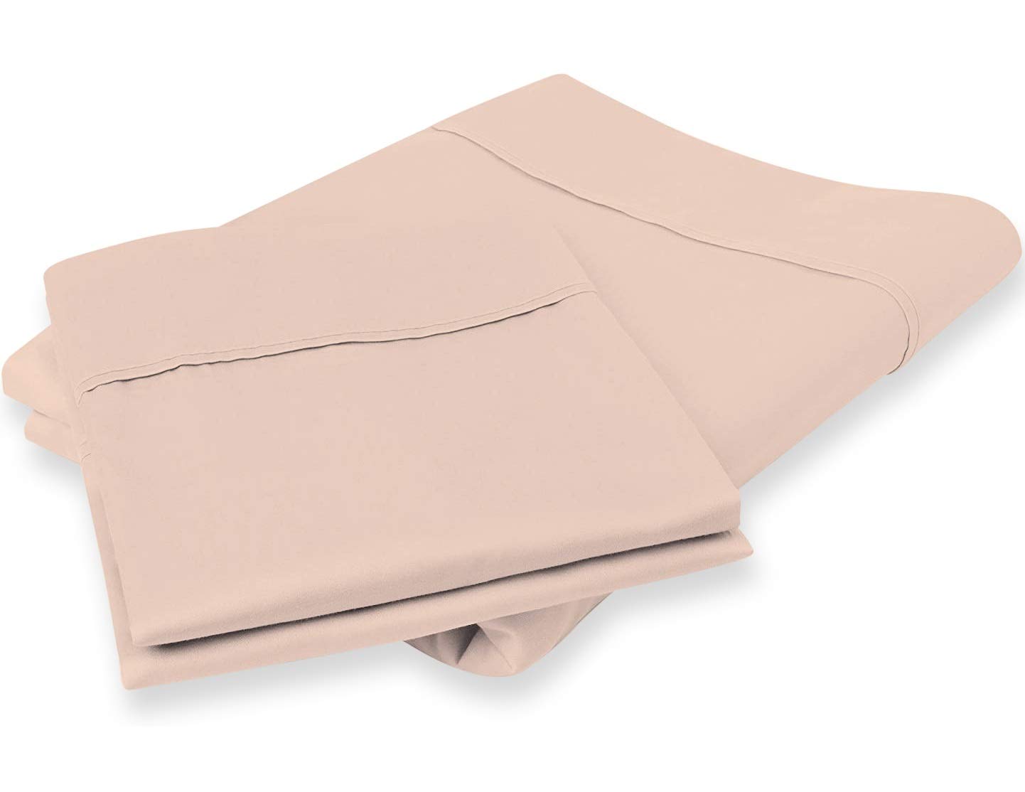 Luxury 100% Pure Egyptian Cotton King Size Pillowcases - 800 Thread Count Soft Sateen Weave Hotel Style Bedding Set (2PC, Blush) | Perfect for Master Bedroom, Guest Room & Luxury Hotels