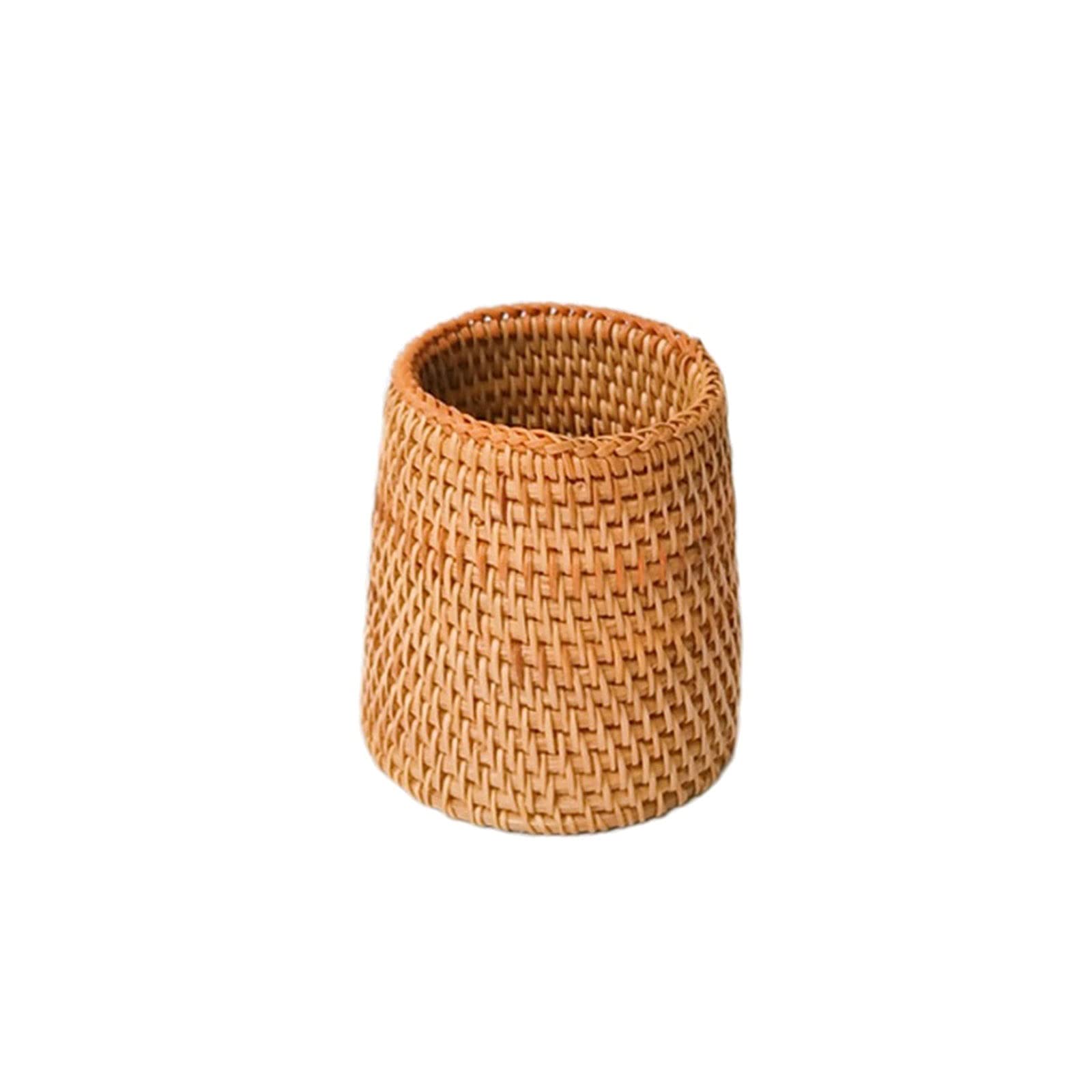 Handwoven Storage Baskets - Natural Bamboo Tea Ceremony Accessories Box, Pen Holder & Cosmetic Organizer for Home Office | Multipurpose Storage Solution (Color B) | Perfect for Tea Parties, Desk Organization & Bathroom Storage