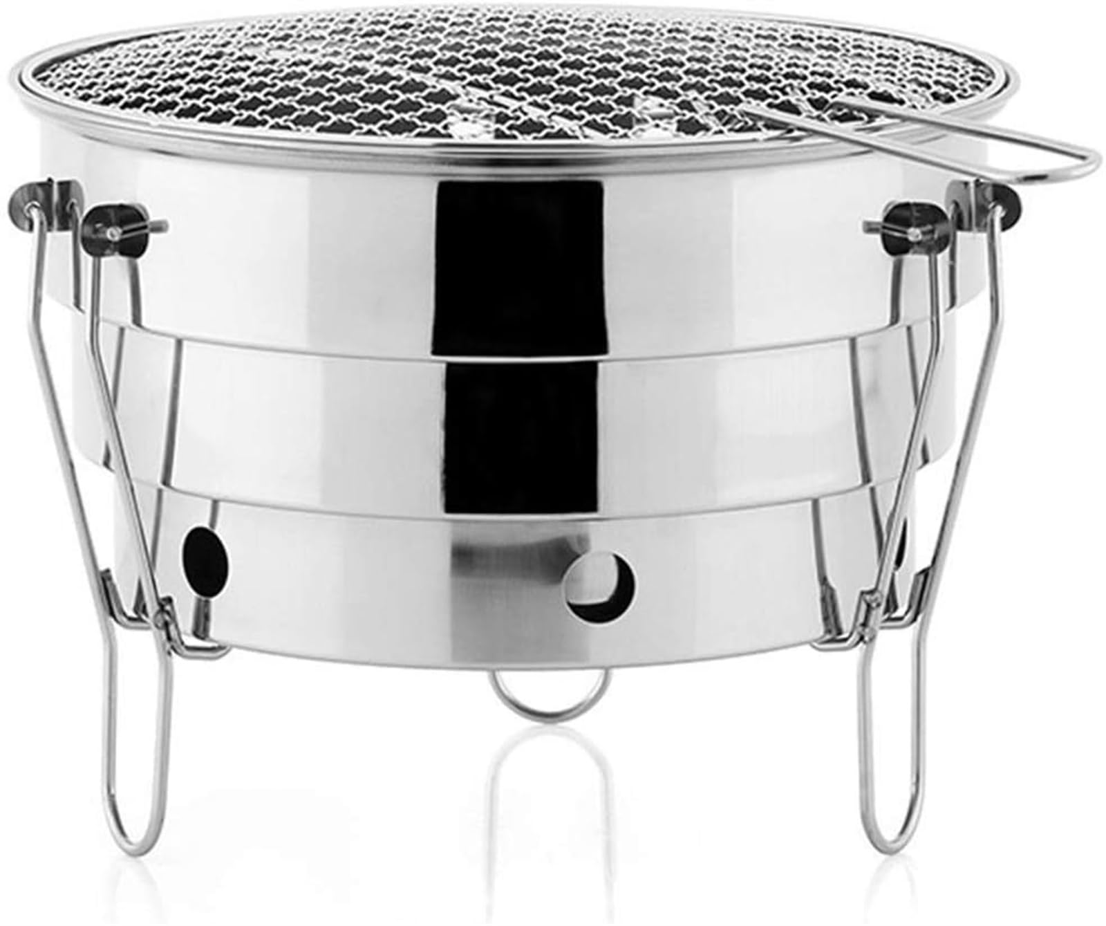 Portable Charcoal BBQ Grill Smoker - Outdoor Cooking Grill for Camping, Hiking, Picnics & Backyard Barbecues | Perfect for Grilling Steaks, Burgers, Vegetables & More