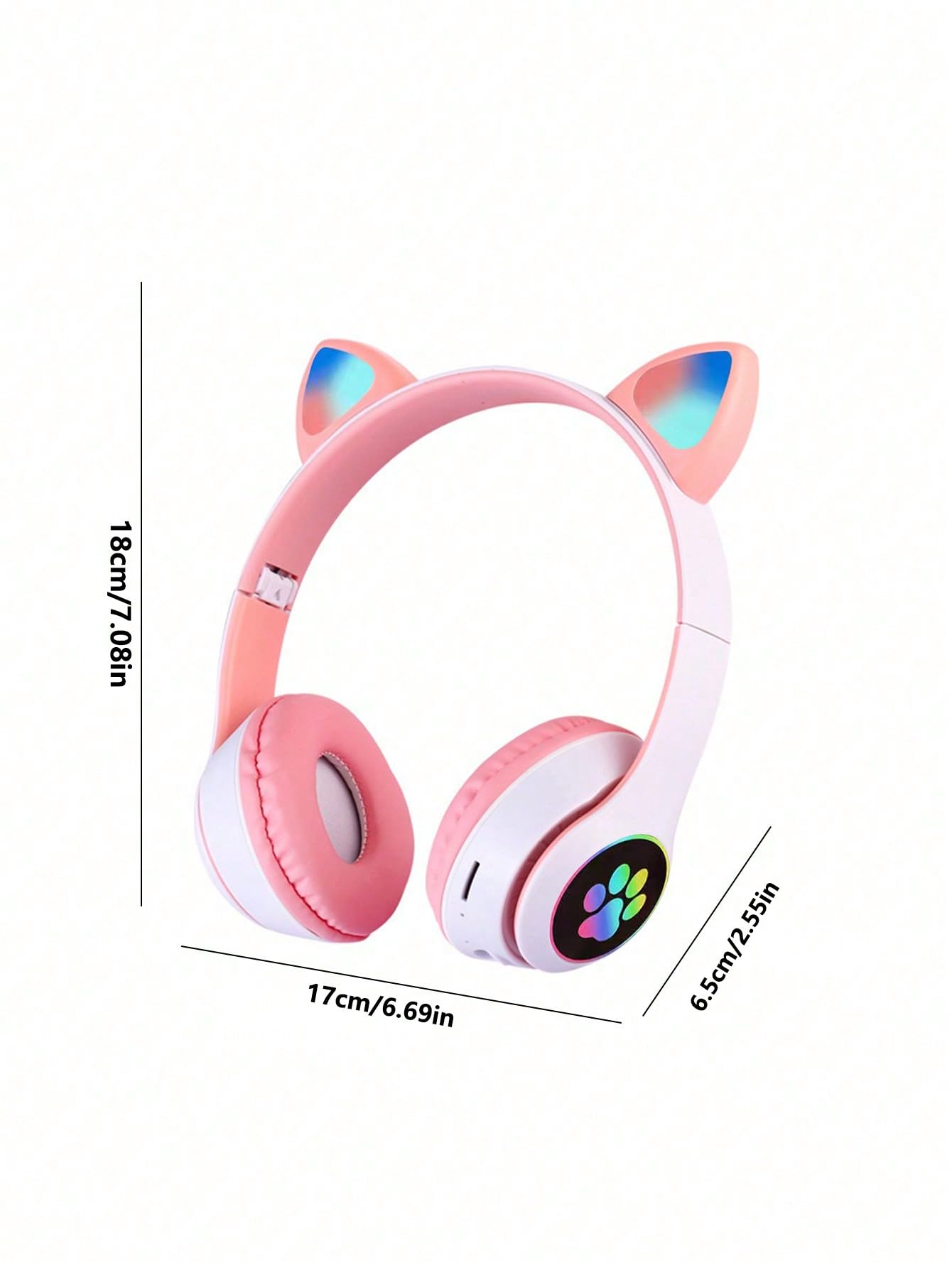 Wireless Cat Ear Bluetooth Headphones - White Cute Headset with Built-in Mic for Gaming, Music & Phone Calls | Perfect for Cosplay, Anime Fans & Kawaii Fashion Lovers