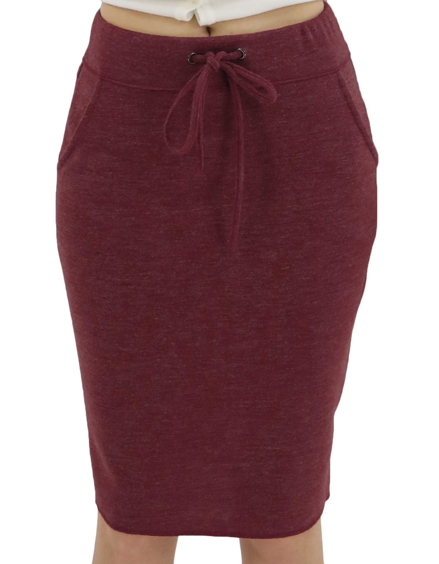 BENANCY Women's High Waist Stretch Pencil Skirt with Pockets - Slim Fit Office Work Skirt for Business Casual & Professional Wear