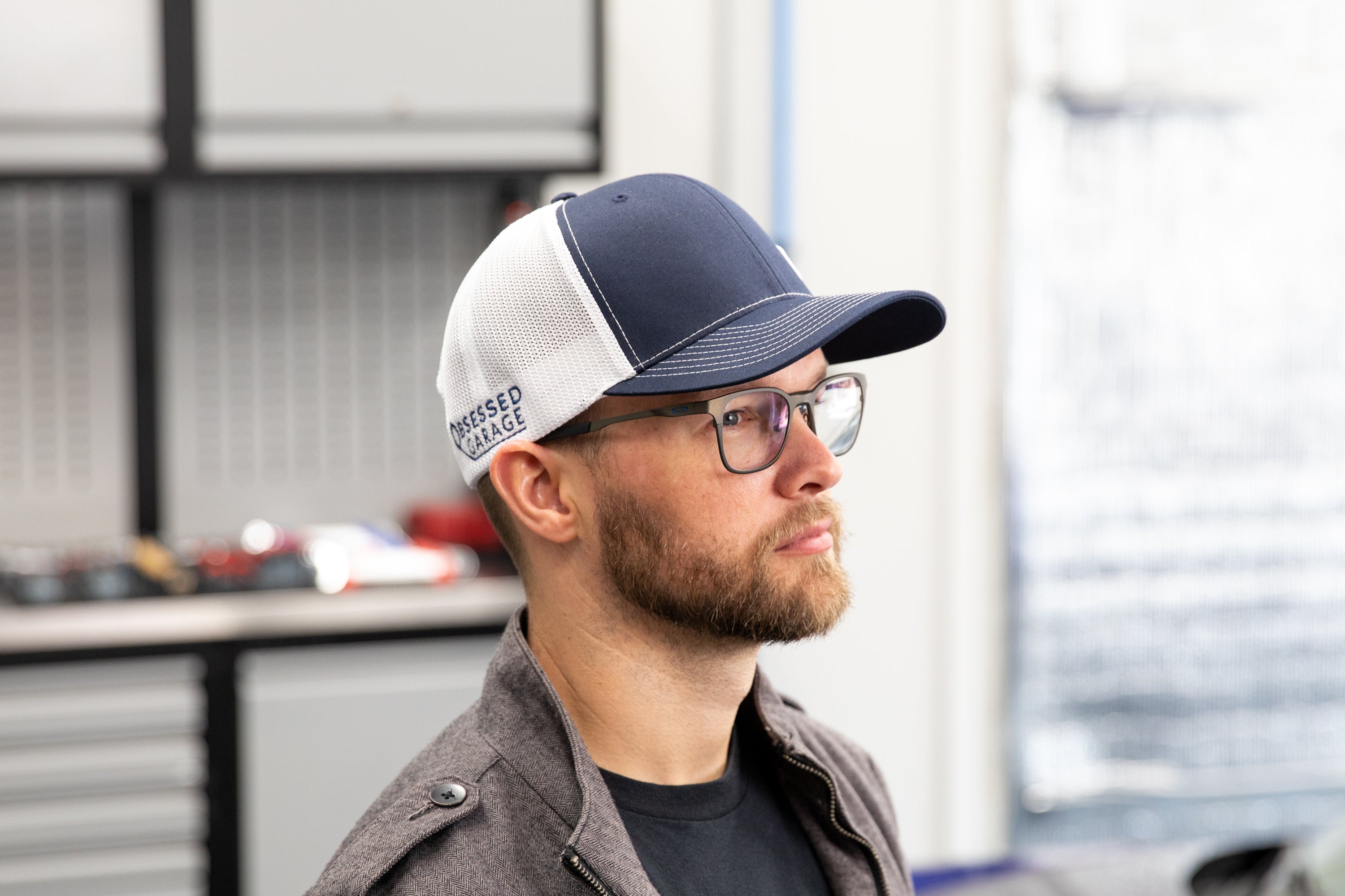 Obsessed Garage Raised Hex Hat Snapback Cap - Stylish Adjustable Dad Hat for Men & Women | Perfect for Outdoor Activities, Sports, and Casual Wear
