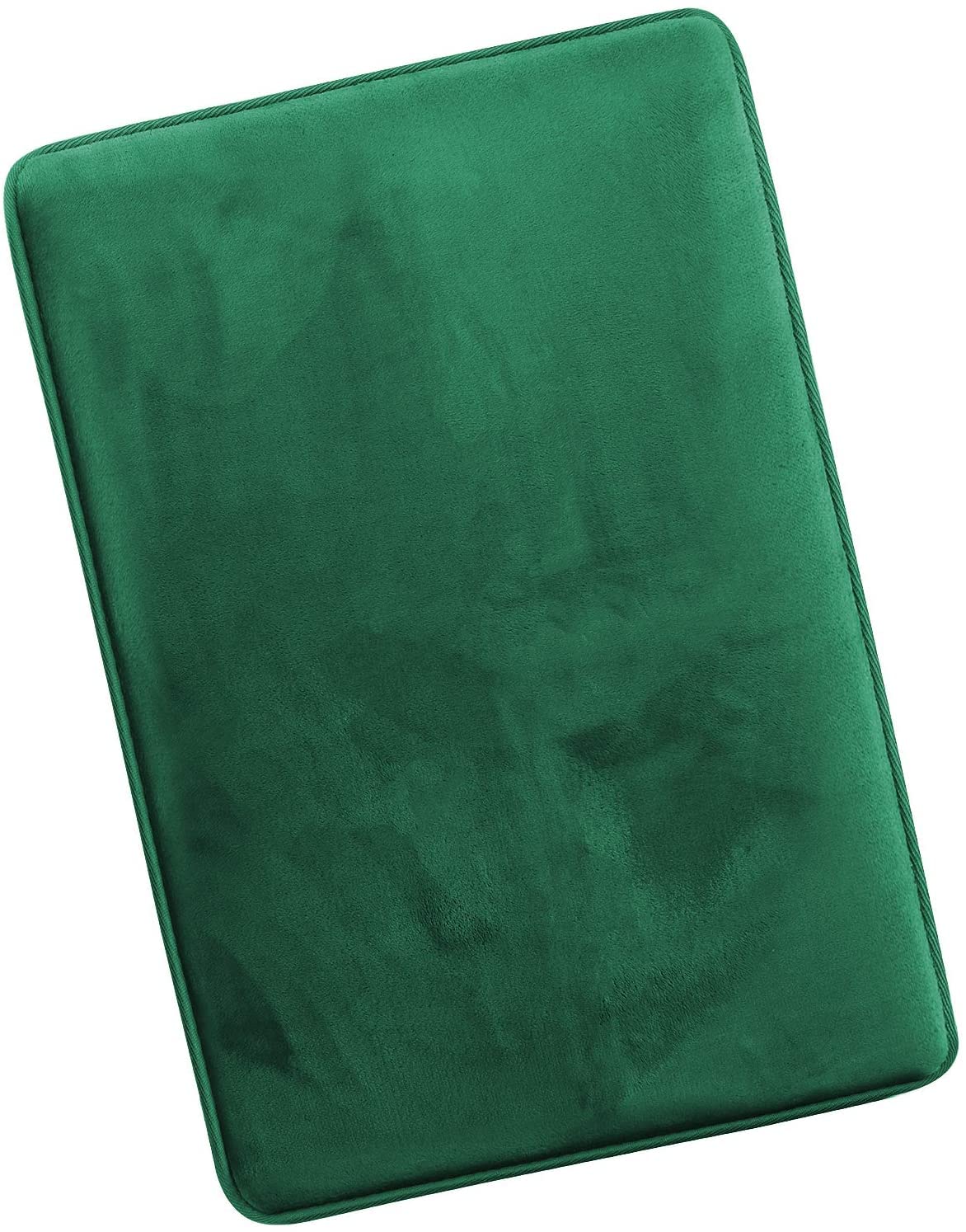 Premium Non-Slip Bathroom Rug - Ultra Soft Absorbent Velvet Memory Foam Bath Mat for Bathroom & Shower (Hunter Green, Large Size) - Perfect for Bathroom Safety, Luxury Spa Feel & Home Decor