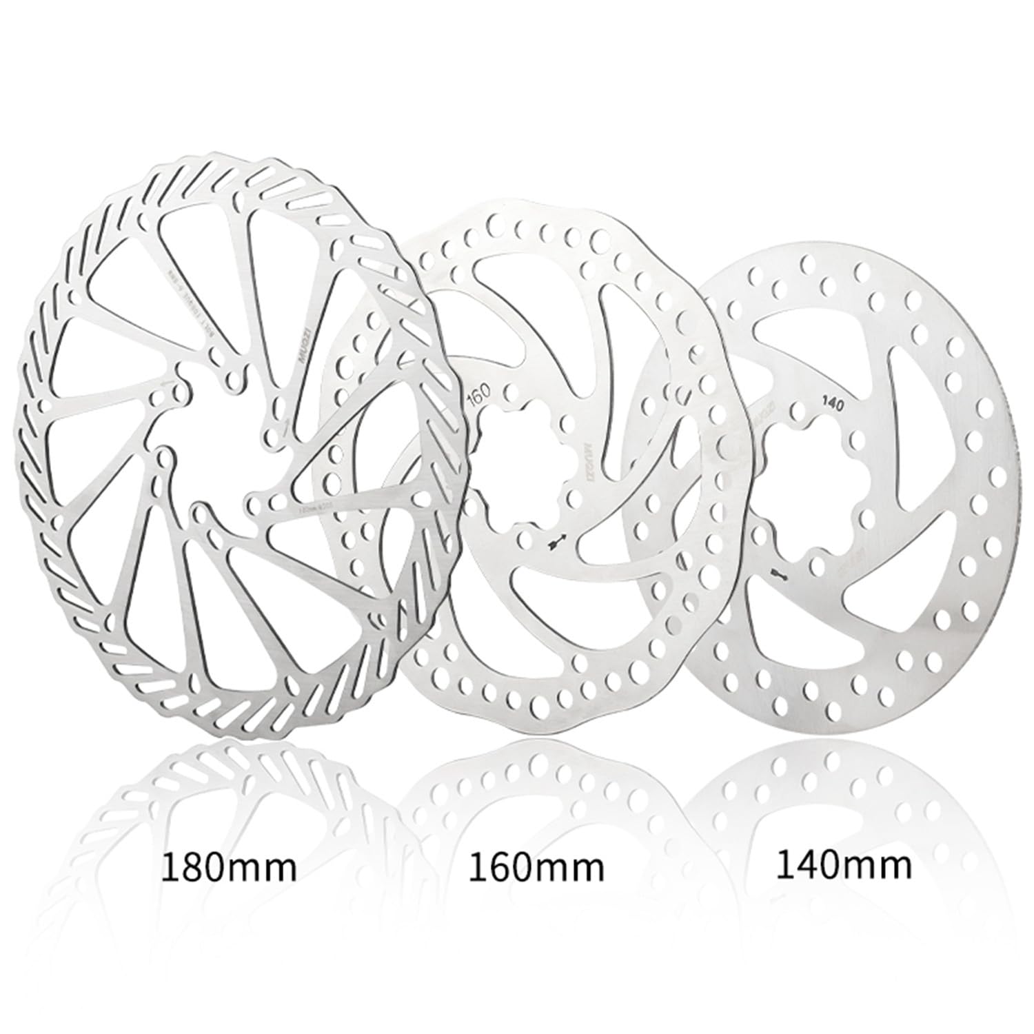 160mm Bike Disc Brake Rotor with 6 Bolts - Compatible with Road Bikes, Mountain Bikes, MTB & BMX - High-Performance Braking for Cycling, Commuting & Off-Road Adventures - Style A