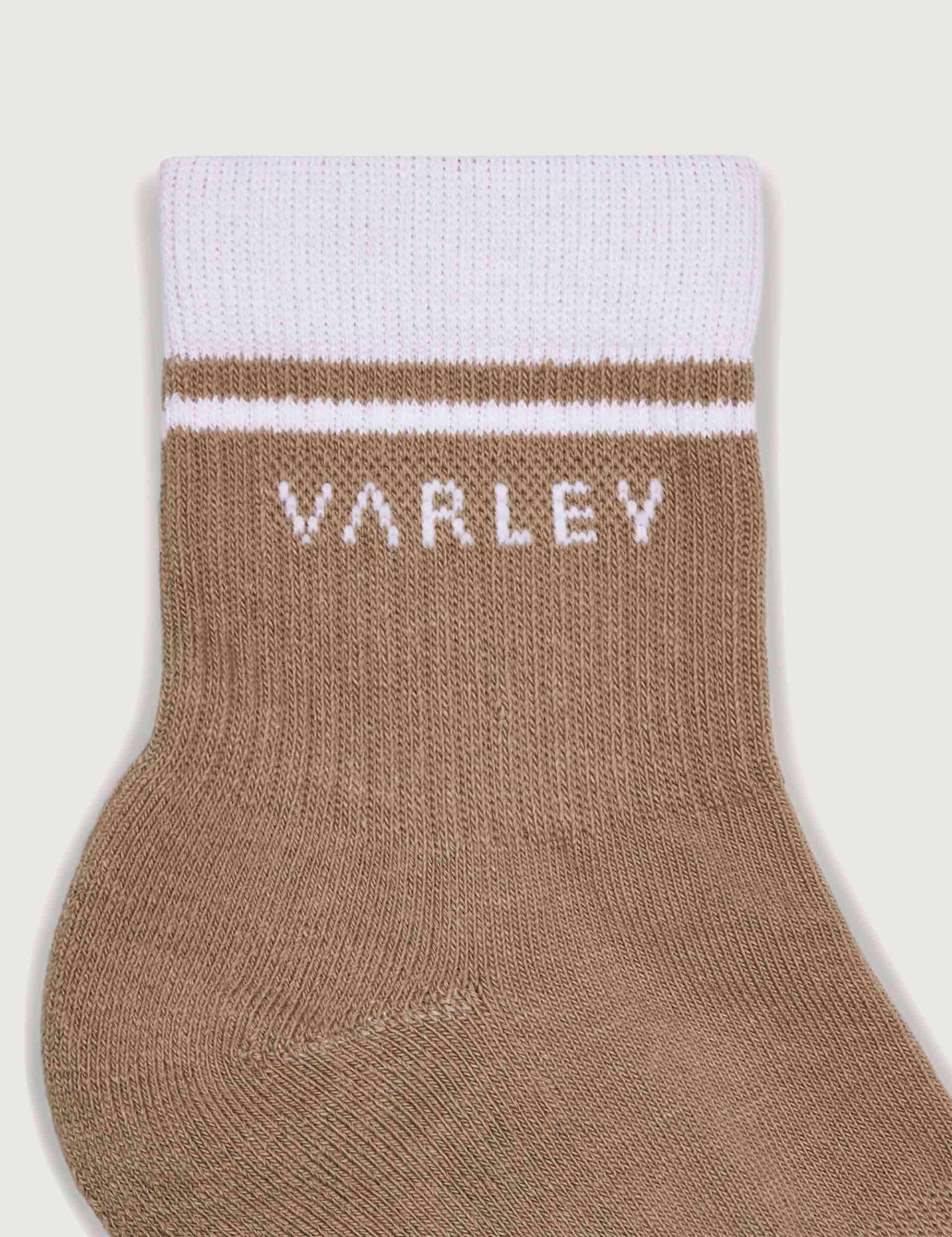 Lenni Half Crew Socks for Men & Women - Comfortable Casual Ankle Socks in Desert Taupe - Perfect for Running, Hiking, and Everyday Wear