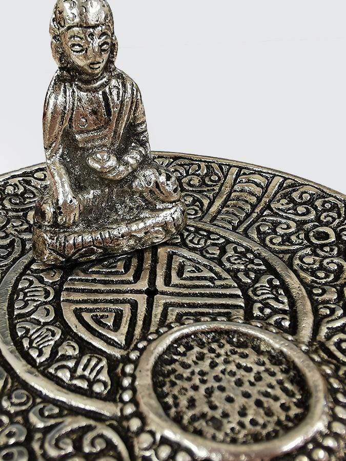 Antique Buddha Incense Holder Burner - Handcrafted Brass Incense Burner for Meditation, Yoga & Home Decor | Perfect for Zen Spaces, Altars & Spiritual Practices