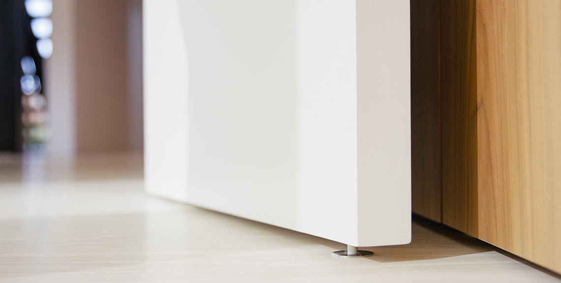 Ghostop GS300 Hidden Door Stop - Invisible Door Stopper for Home & Office Security - Perfect for Sliding Doors, Glass Doors & Hardwood Floors