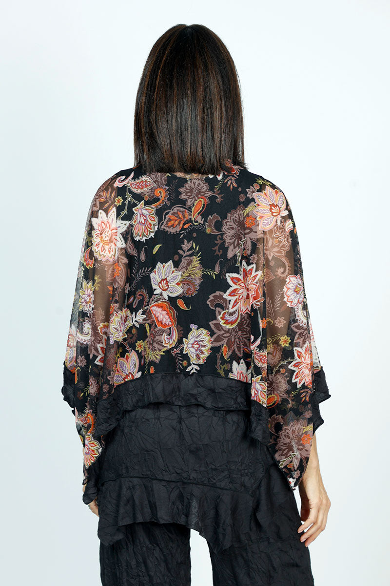 Floral Lace Sheer Blouse for Women - Elegant Embroidered Tops for Casual Wear & Summer Outfits | Perfect for Parties, Dates & Office Dressing