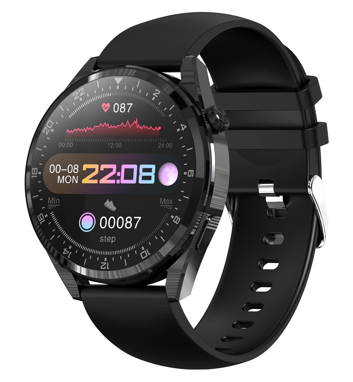 Suinsist Smart Watch for Men - Fitness Tracker with Heart Rate & Sleep Monitor, Touch HD Screen, IP67 Waterproof - Compatible with Android & iOS (Call/Music) - Perfect for Workouts, Running & Daily Activity Tracking