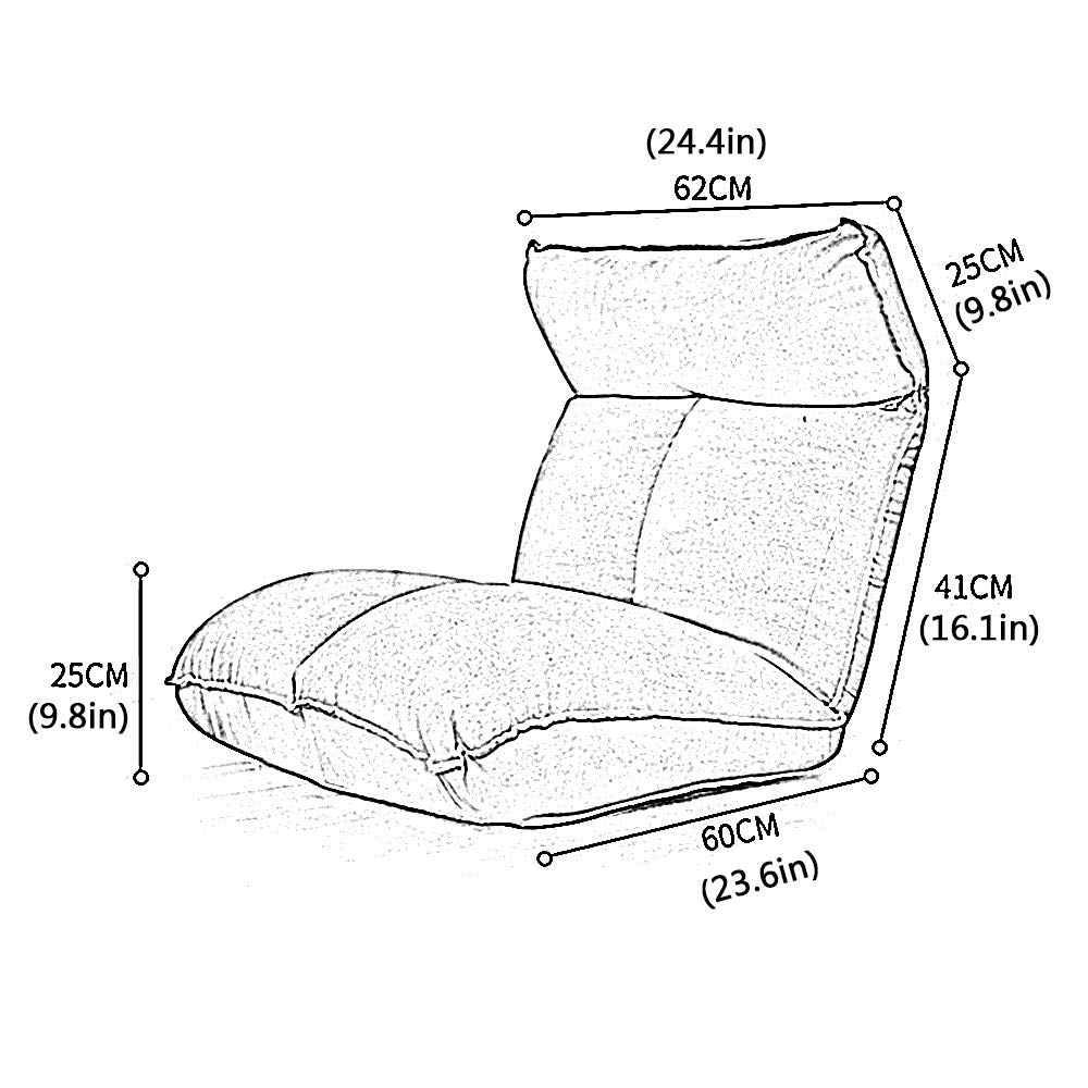 Adjustable Reclining Patio Lounge Chair - Foldable Outdoor Sofa with Backrest for Balcony, Bedroom, Living Room & Guest Room (Black) - Perfect for Relaxing, Sunbathing & Lounging in Your Garden or Poolside