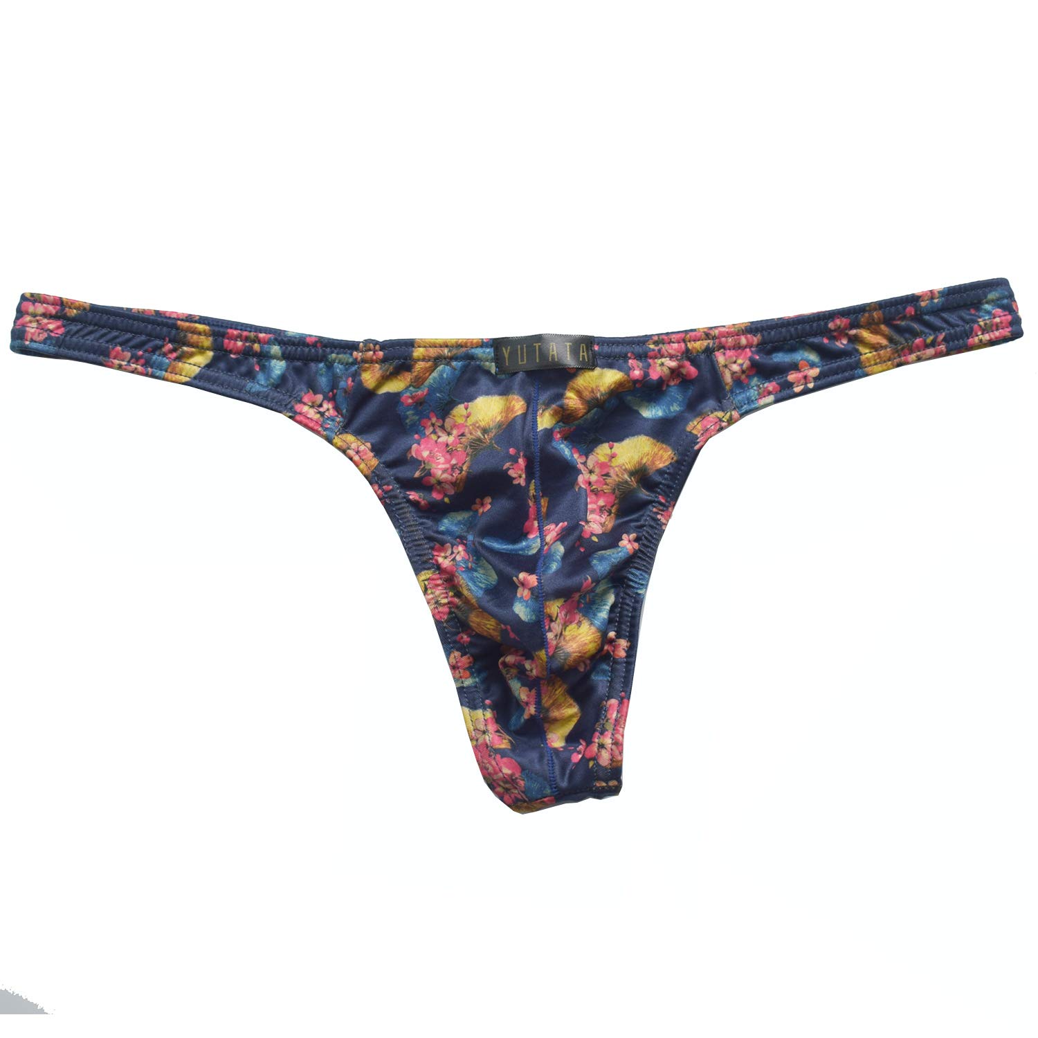 COMLIFE Men's 6-Pack Low-Rise Breathable Milk Silk Thong Underwear - Soft Printed Briefs for Comfort & Style - Perfect for Daily Wear, Gym & Sleep