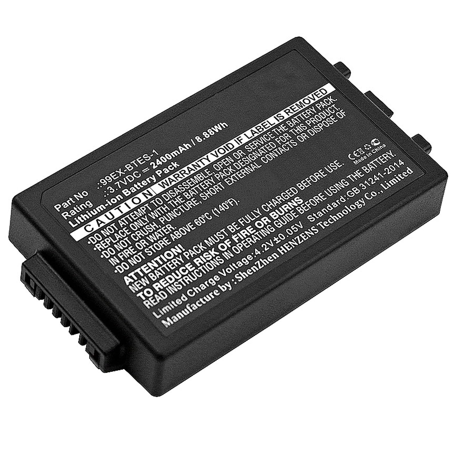 Synergy Digital Barcode Scanner Battery - 2400mAh Li-ion Replacement for Dolphin 99EX-BTEC-1 & Honeywell 99EX-BTEC-1 - High Capacity 3.7V Power Supply for Retail, Warehouse & Inventory Management